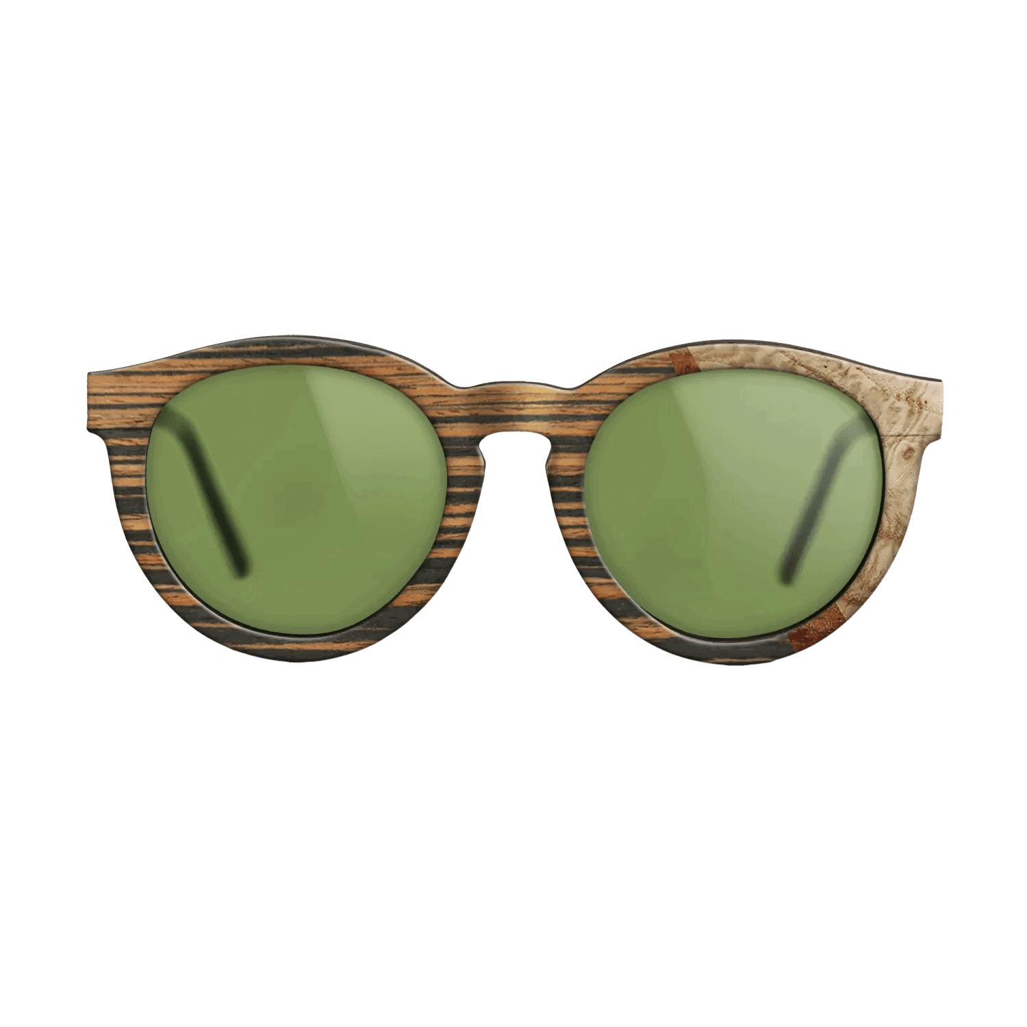 Italian Ebony,Olive Burl,Koa: Wedge - The Rebel - Round - 1769 - SIRIS wood optic