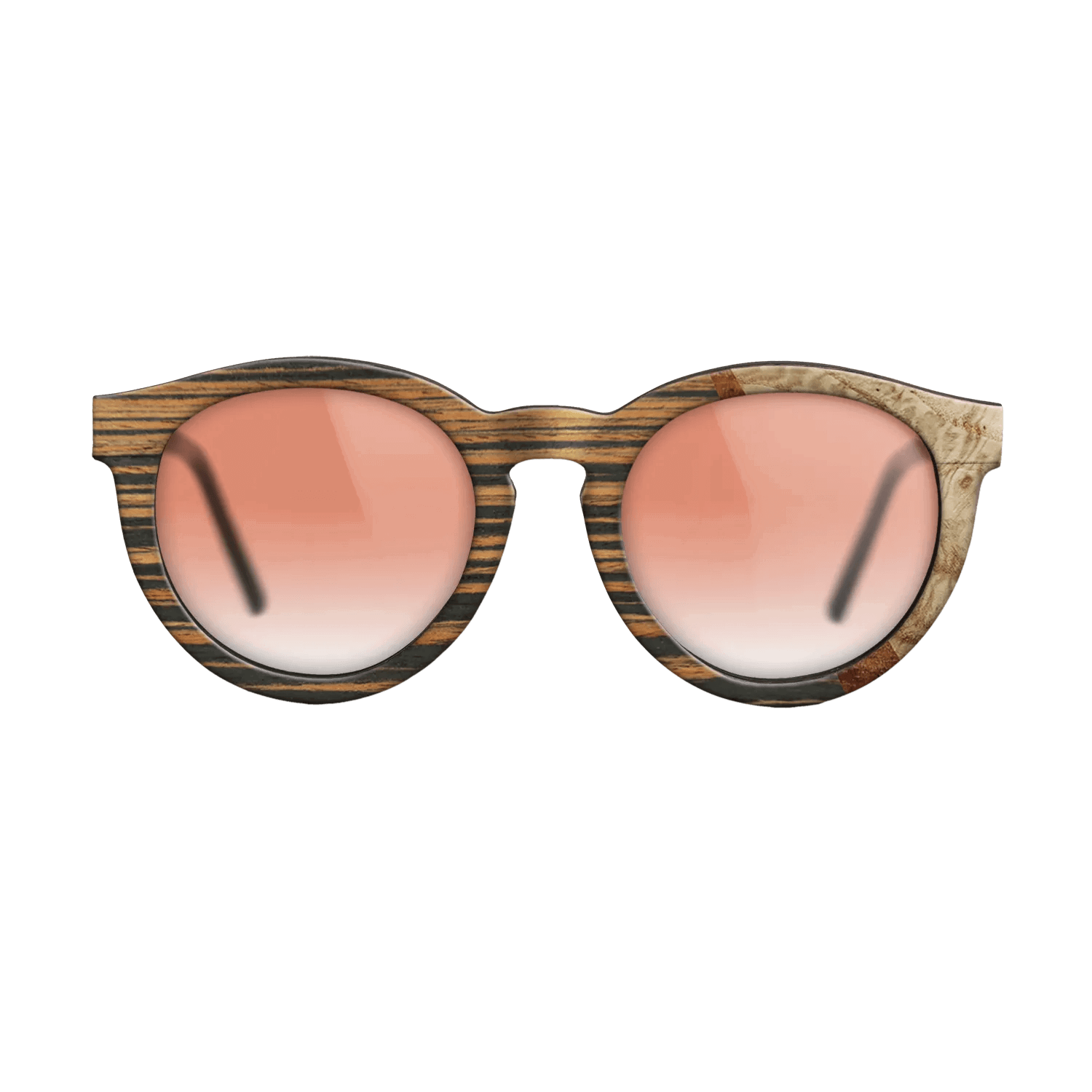 Italian Ebony,Olive Burl,Koa: Wedge - The Rebel - Round - 1769 - SIRIS wood optic