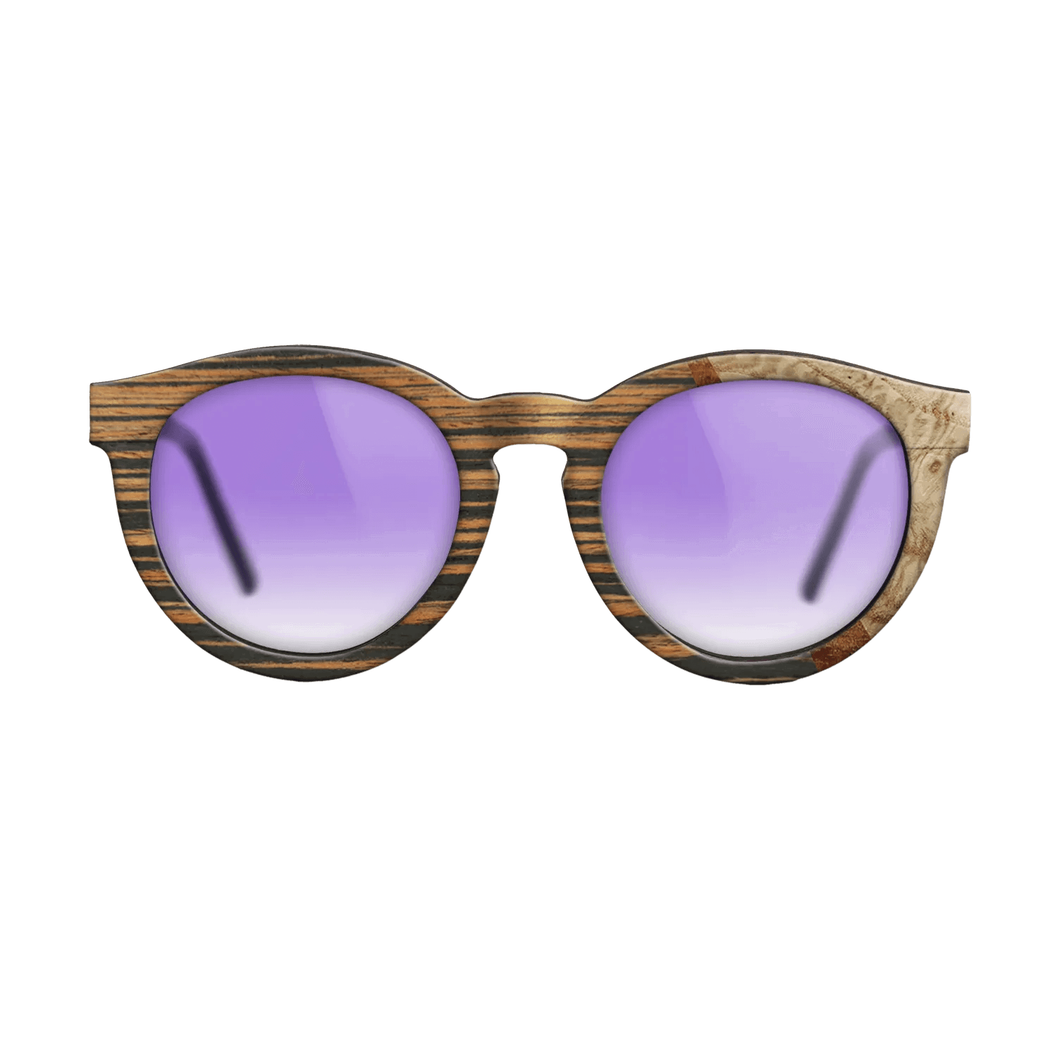 Italian Ebony,Olive Burl,Koa: Wedge - The Rebel - Round - 1769 - SIRIS wood optic