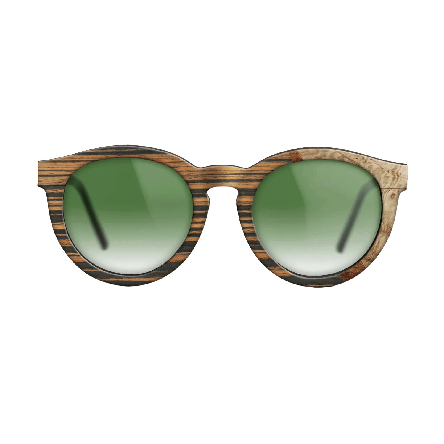 Italian Ebony,Olive Burl,Koa: Wedge - The Rebel - Round - 1769 - SIRIS wood optic