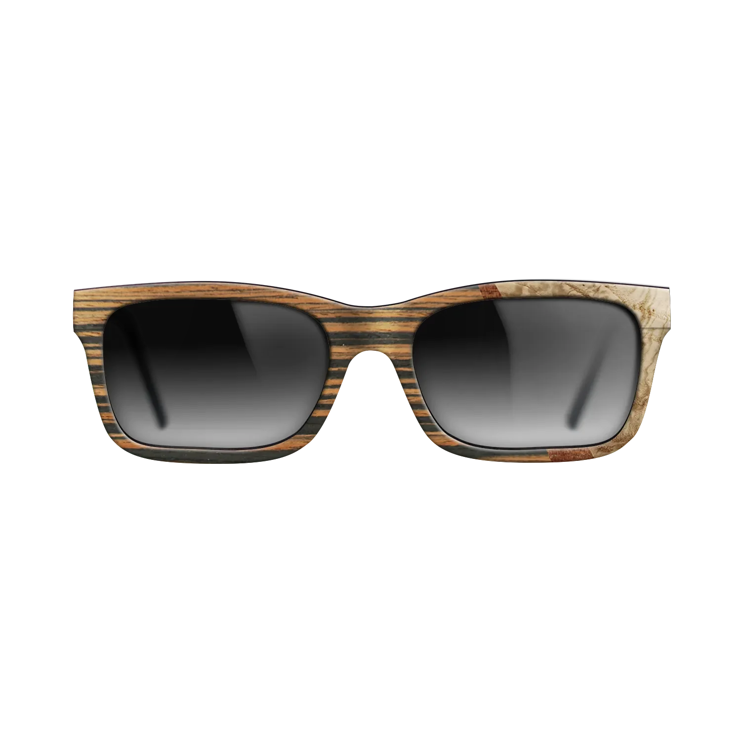 Italian Ebony,Olive Burl,Koa: Wedge - The Sage - Rectangle - 1769 - SIRIS wood optic