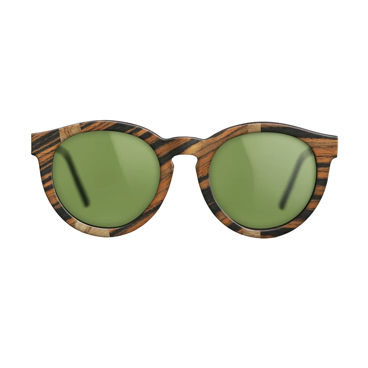 Italian Ebony,Olive Burl: Wedge - The Rebel - Round - 735 - SIRIS wood optic