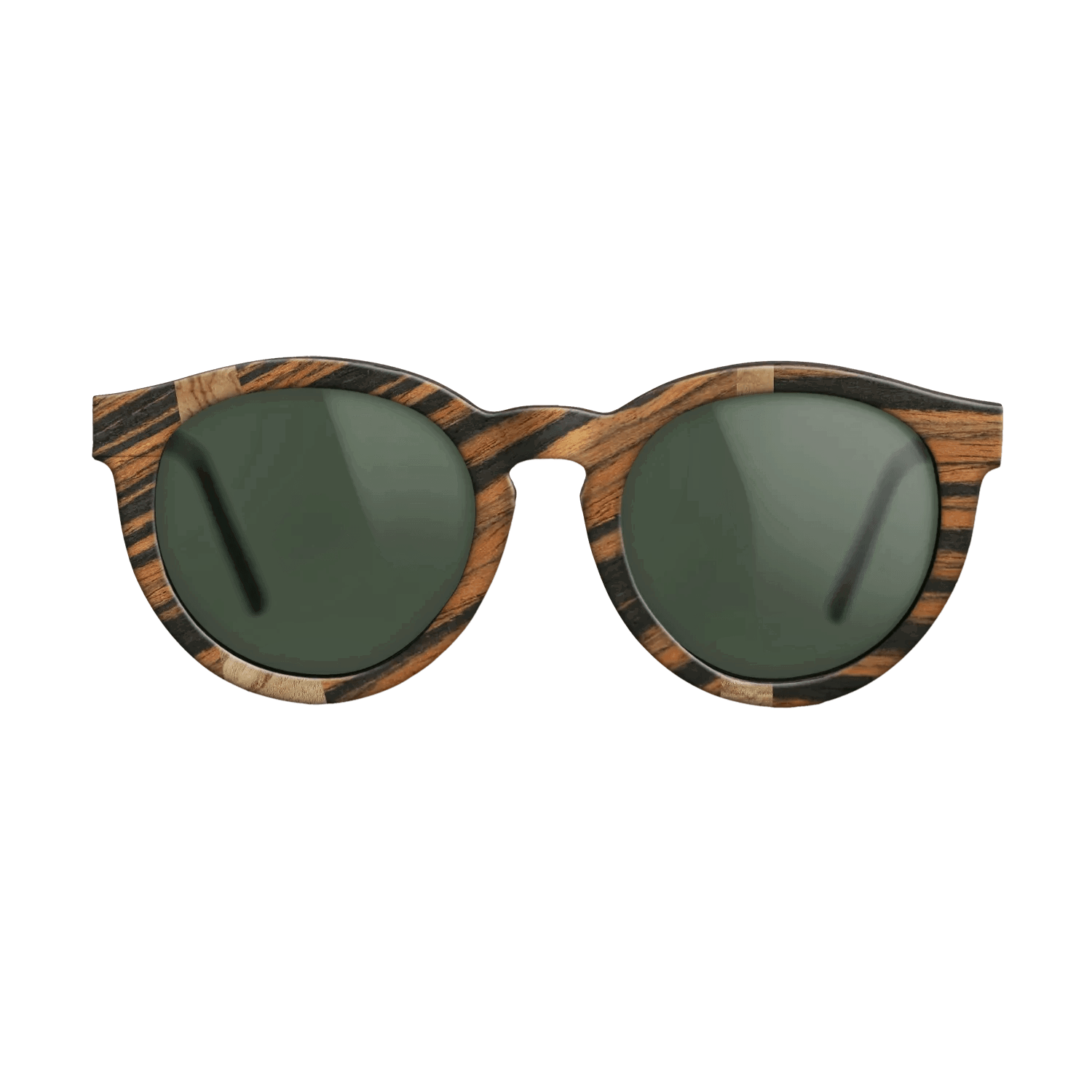 Italian Ebony,Olive Burl: Wedge - The Rebel - Round - 735 - SIRIS wood optic