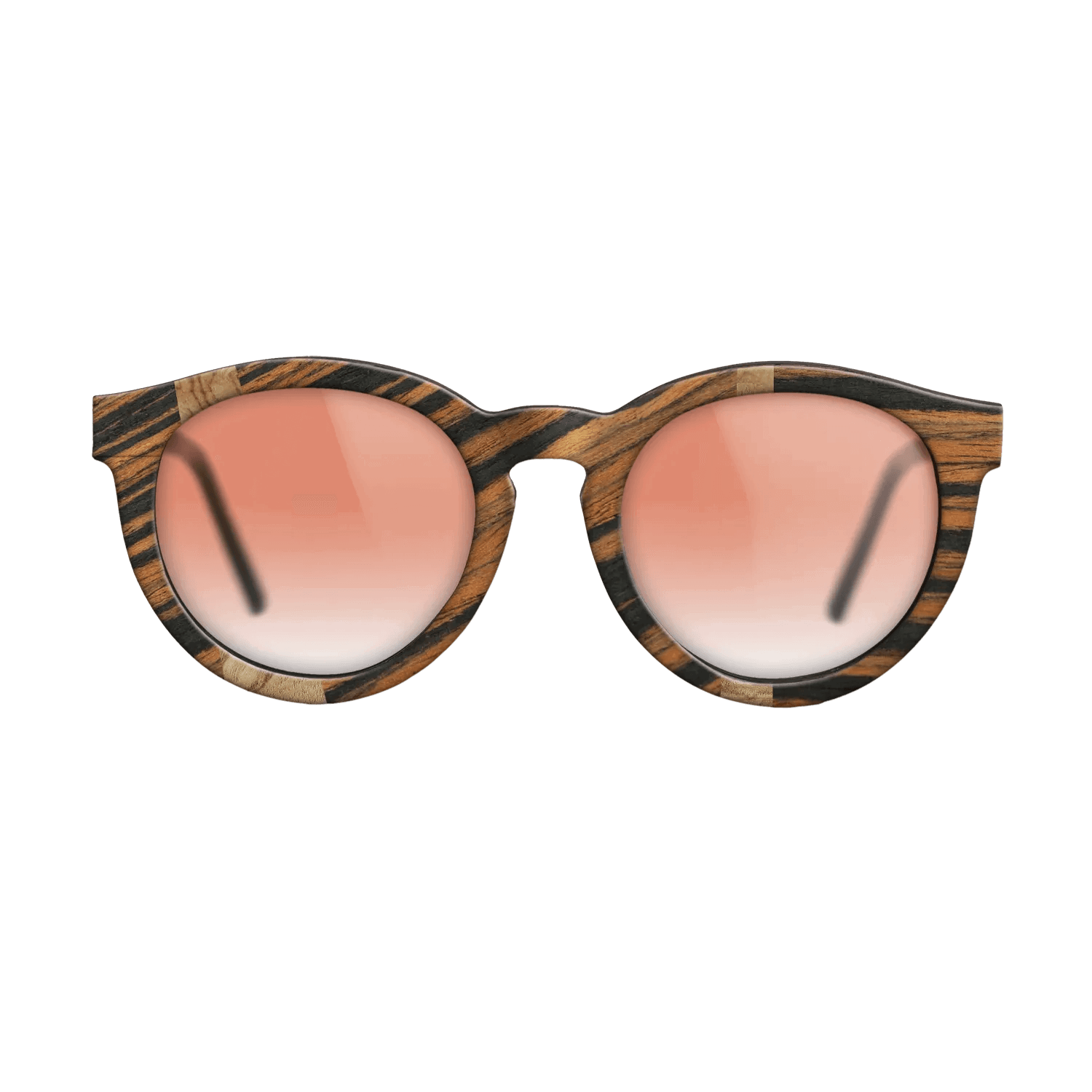 Italian Ebony,Olive Burl: Wedge - The Rebel - Round - 735 - SIRIS wood optic