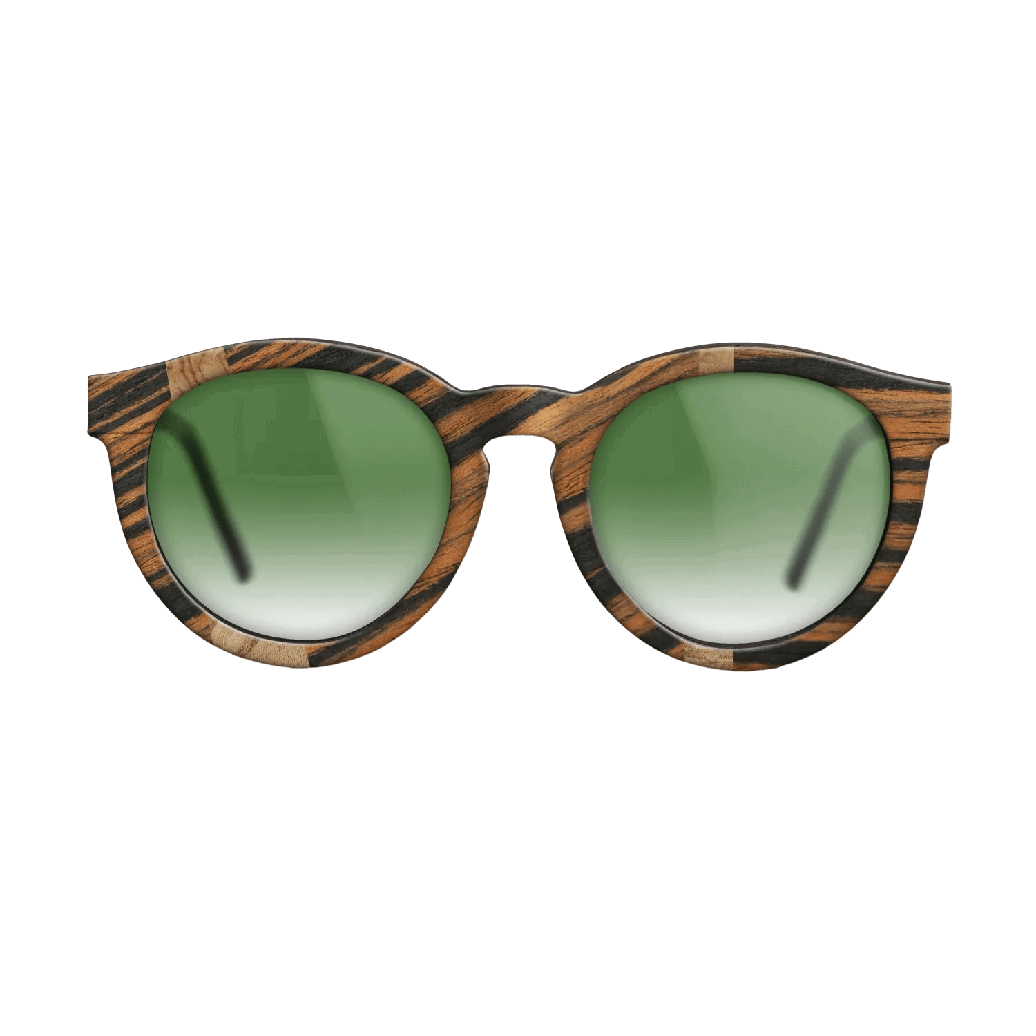 Italian Ebony,Olive Burl: Wedge - The Rebel - Round - 735 - SIRIS wood optic