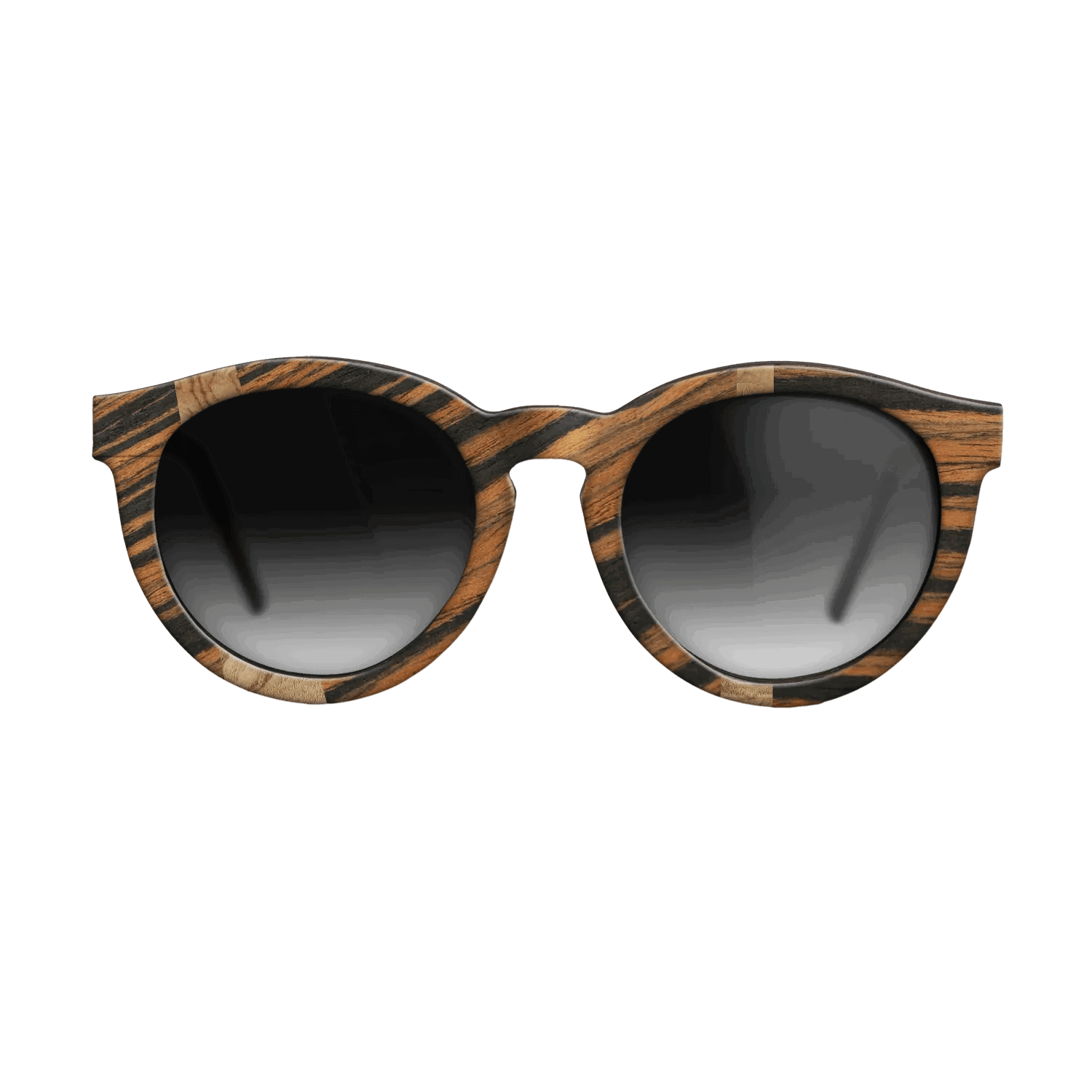 Italian Ebony,Olive Burl: Wedge - The Rebel - Round - 735 - SIRIS wood optic