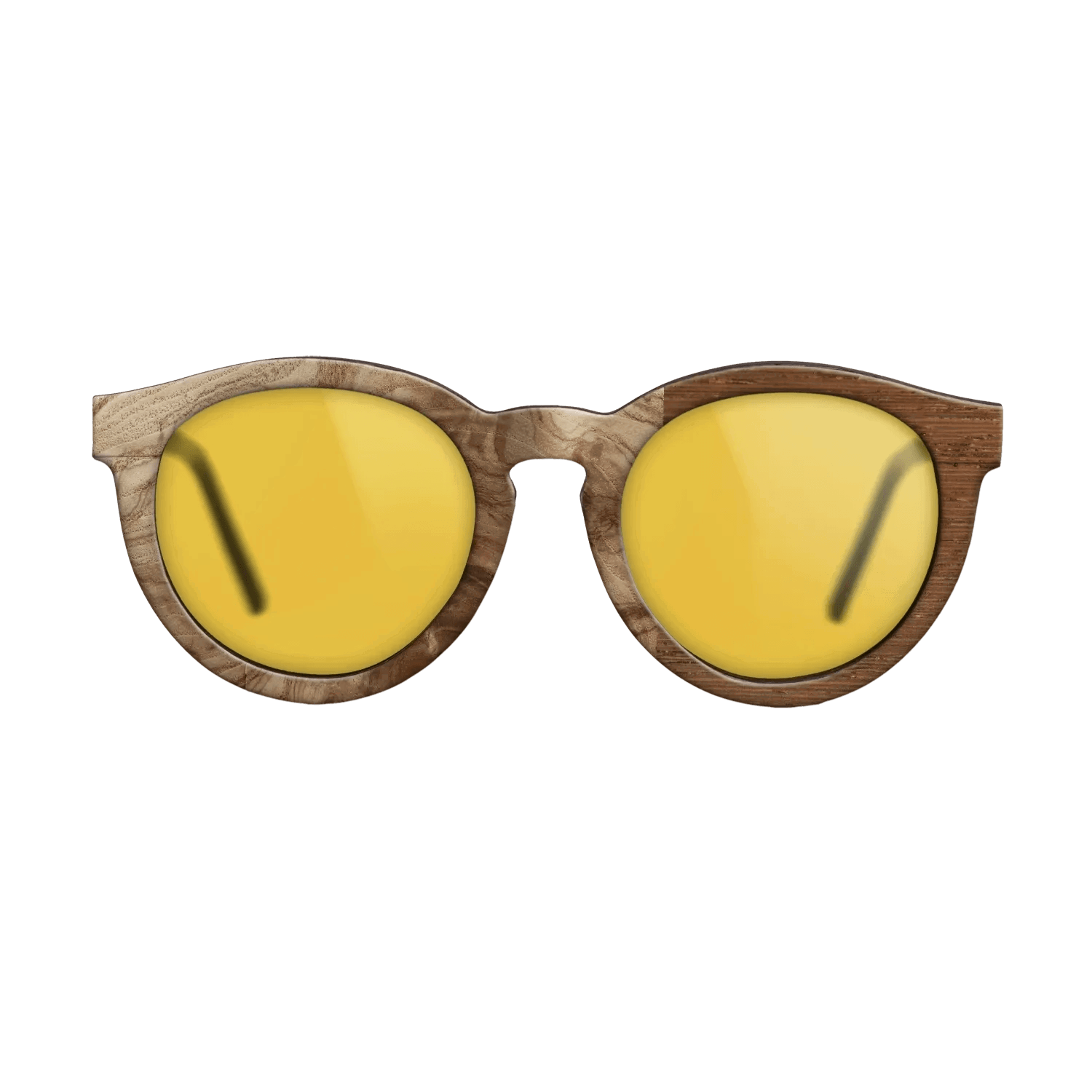 Italian Ebony,Olive Burl,Wenge,Bloodwood: Patch - The Rebel - Round - 1361 - SIRIS wood optic