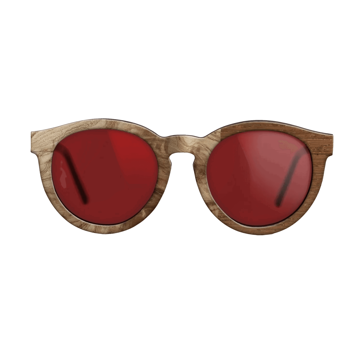 Italian Ebony,Olive Burl,Wenge,Bloodwood: Patch - The Rebel - Round - 1361 - SIRIS wood optic
