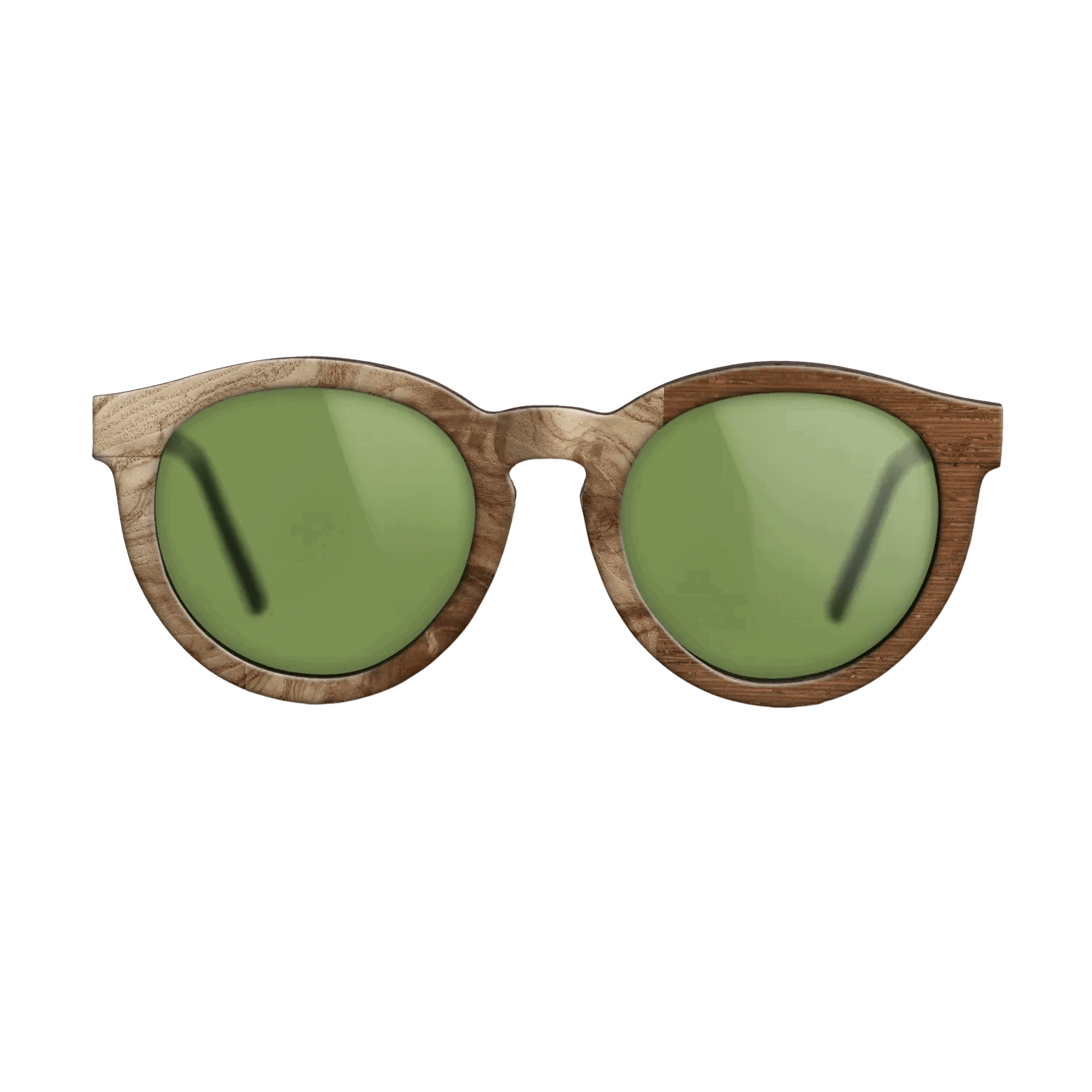 Italian Ebony,Olive Burl,Wenge,Bloodwood: Patch - The Rebel - Round - 1361 - SIRIS wood optic