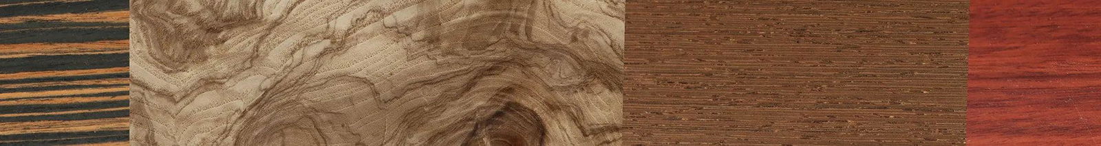 Italian Ebony,Olive Burl,Wenge,Bloodwood: Patch - The Sage - Rectangle - 1361 - SIRIS wood optic