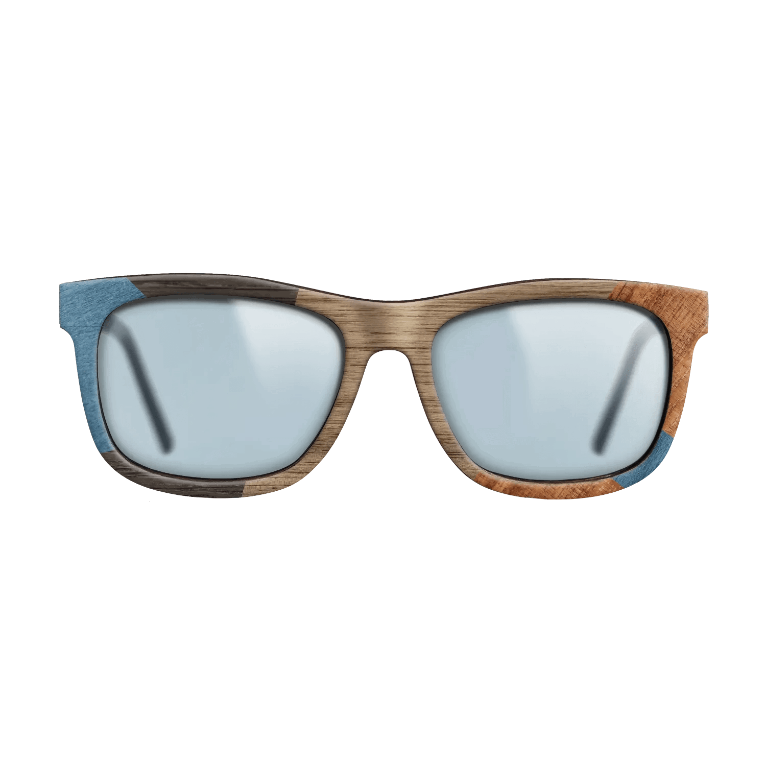 Italian Ebony,Poplar Dyed: Blue Denim,Koa,Wenge: Mosaic - The Hero - Square - 1591 - SIRIS wood optic