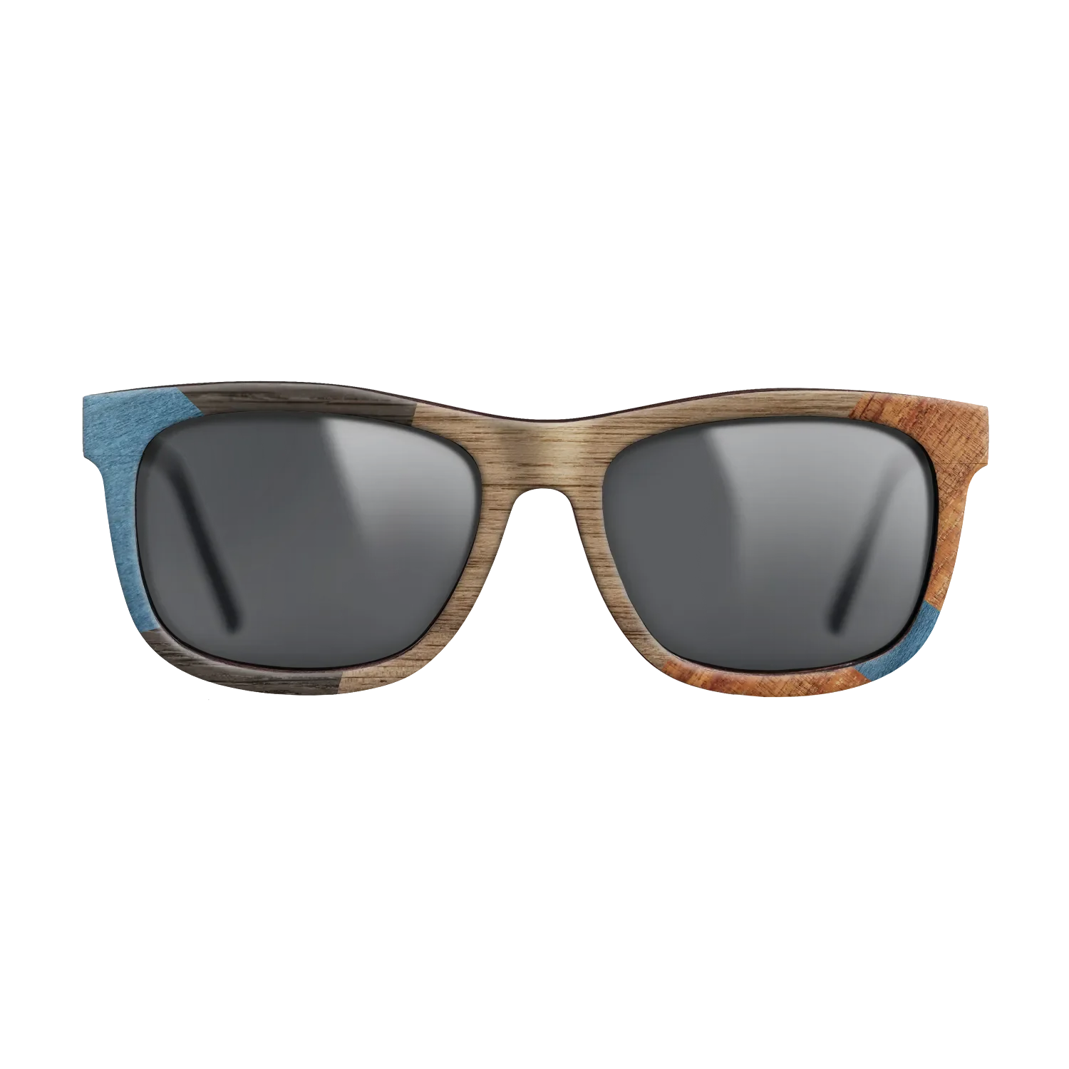 Italian Ebony,Poplar Dyed: Blue Denim,Koa,Wenge: Mosaic - The Hero - Square - 1591 - SIRIS wood optic