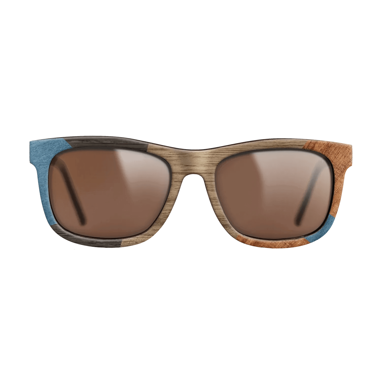 Italian Ebony,Poplar Dyed: Blue Denim,Koa,Wenge: Mosaic - The Hero - Square - 1591 - SIRIS wood optic