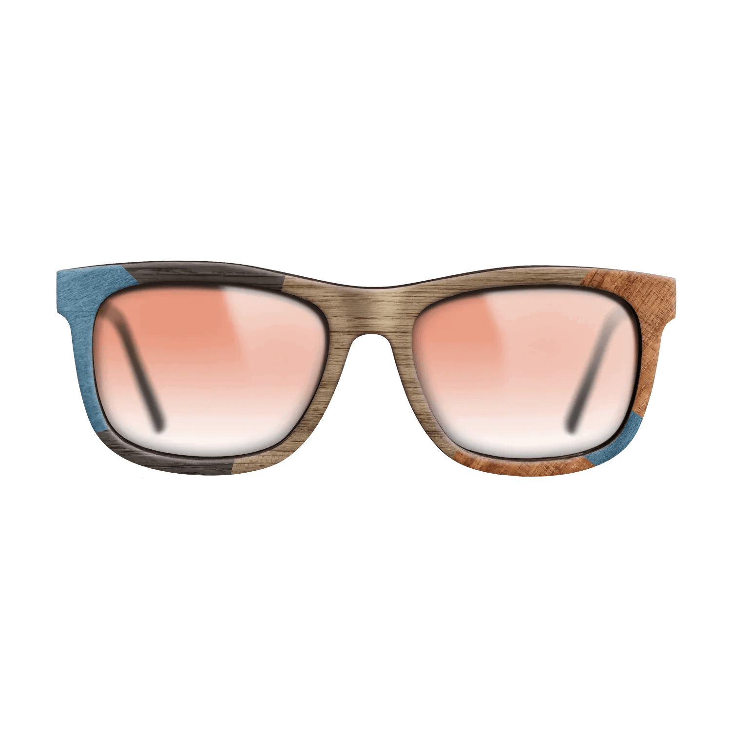 Italian Ebony,Poplar Dyed: Blue Denim,Koa,Wenge: Mosaic - The Hero - Square - 1591 - SIRIS wood optic