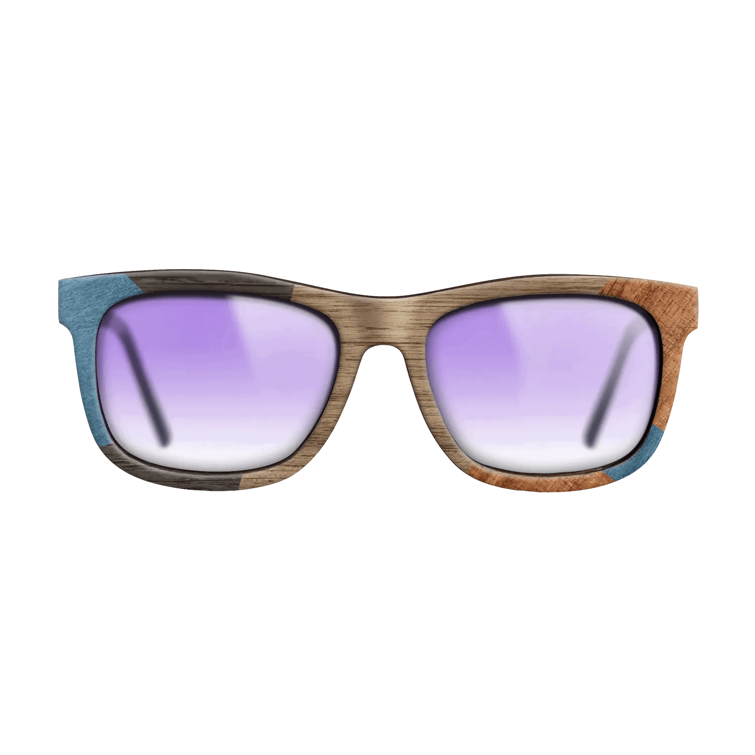 Italian Ebony,Poplar Dyed: Blue Denim,Koa,Wenge: Mosaic - The Hero - Square - 1591 - SIRIS wood optic