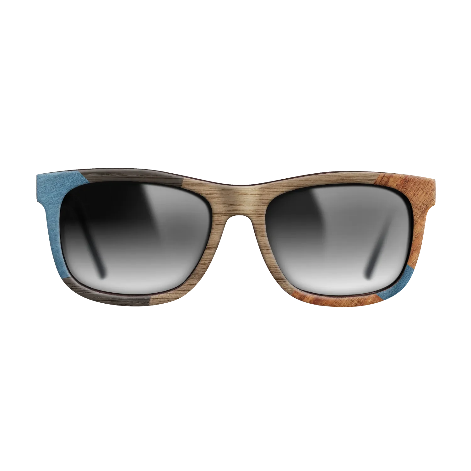 Italian Ebony,Poplar Dyed: Blue Denim,Koa,Wenge: Mosaic - The Hero - Square - 1591 - SIRIS wood optic