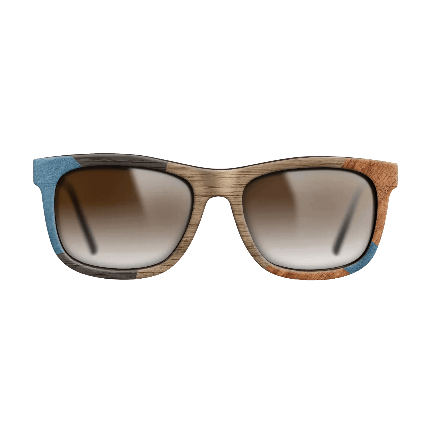 Italian Ebony,Poplar Dyed: Blue Denim,Koa,Wenge: Mosaic - The Hero - Square - 1591 - SIRIS wood optic