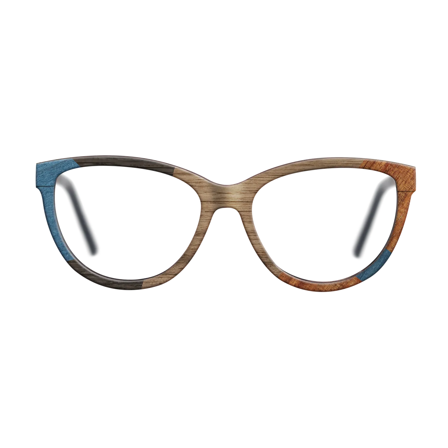 Italian Ebony,Poplar Dyed: Blue Denim,Koa,Wenge: Mosaic - The Maiden - Cat - 1591 - SIRIS wood optic