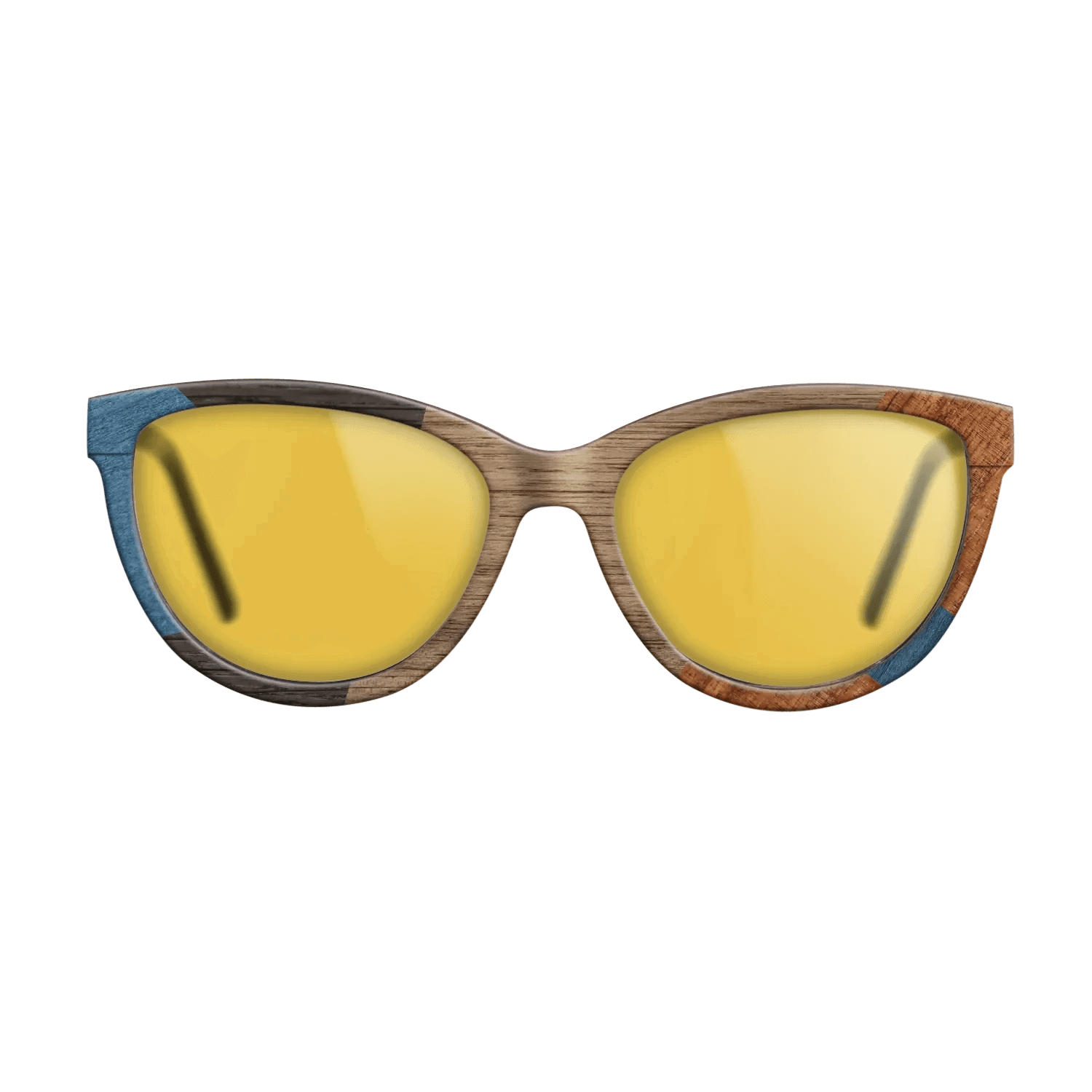 Italian Ebony,Poplar Dyed: Blue Denim,Koa,Wenge: Mosaic - The Maiden - Cat - 1591 - SIRIS wood optic