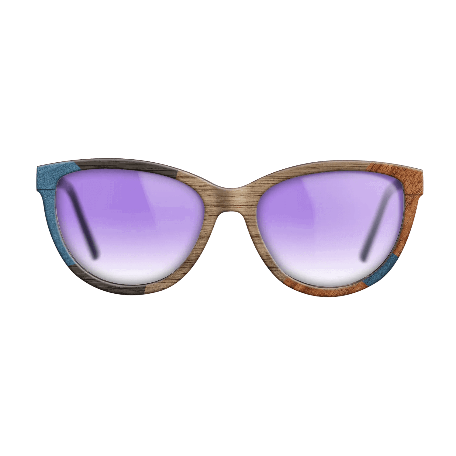 Italian Ebony,Poplar Dyed: Blue Denim,Koa,Wenge: Mosaic - The Maiden - Cat - 1591 - SIRIS wood optic