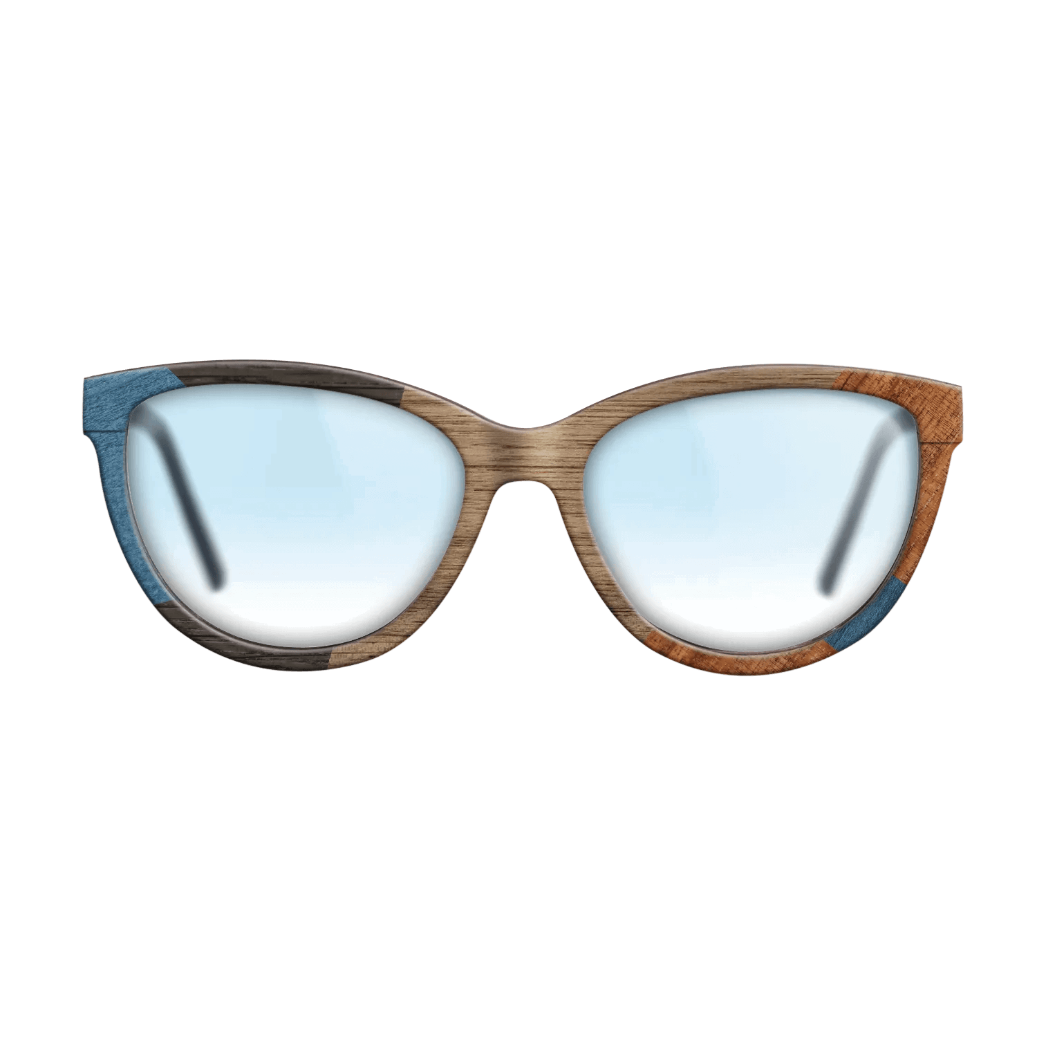 Italian Ebony,Poplar Dyed: Blue Denim,Koa,Wenge: Mosaic - The Maiden - Cat - 1591 - SIRIS wood optic