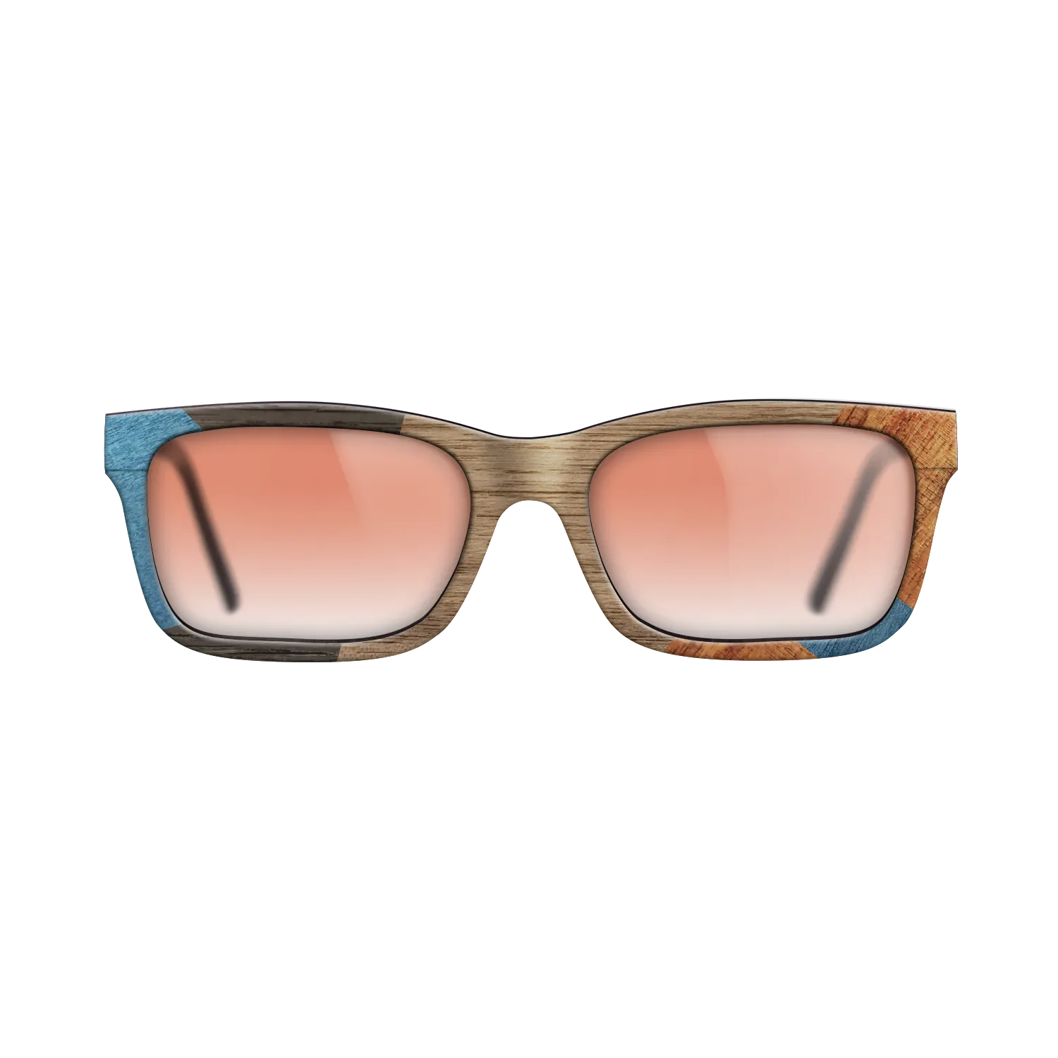 Italian Ebony,Poplar Dyed: Blue Denim,Koa,Wenge: Mosaic - The Sage - Rectangle - 1591 - SIRIS wood optic