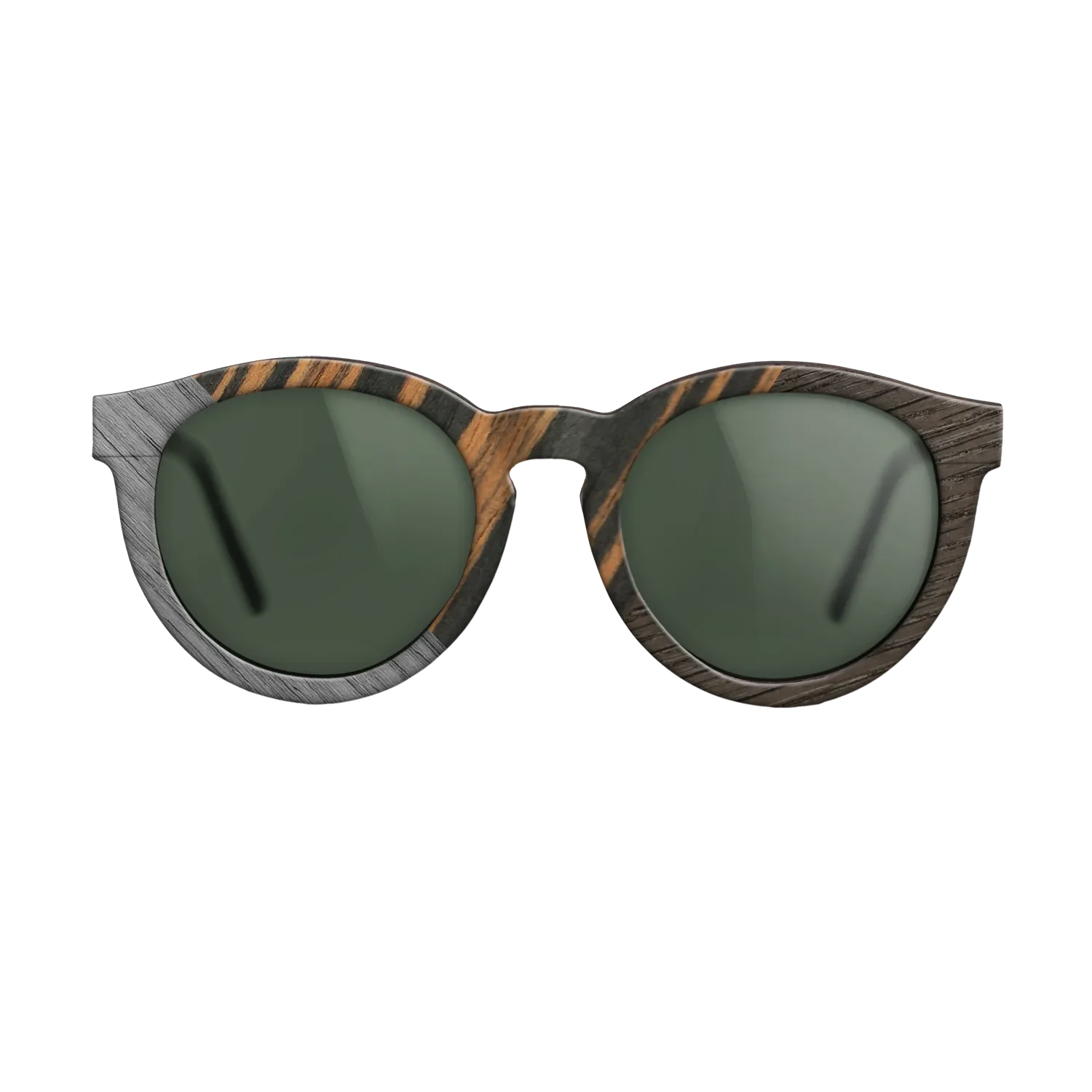 Italian Ebony,Poplar Dyed: Grey,Fumed Oak: Angle Cut - The Rebel - Round - 1650 - SIRIS wood optic