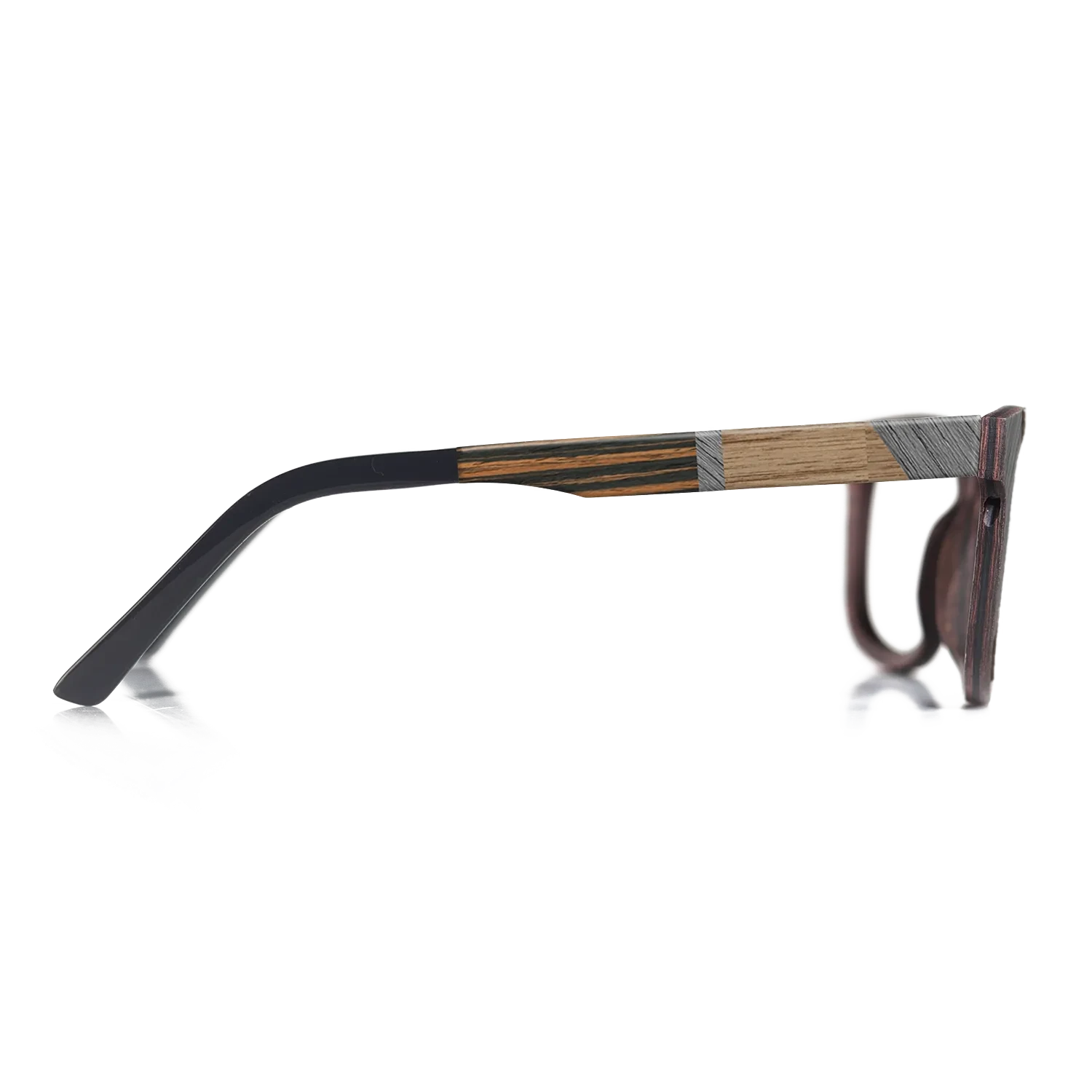 Italian Ebony,Poplar Dyed: Grey,Walnut: Straight Grain,Fumed Oak: Fractal - The Hero - Square - SIRIS wood optic