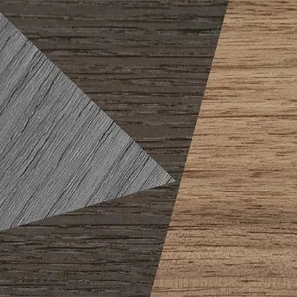 Italian Ebony,Poplar Dyed: Grey,Walnut: Straight Grain,Fumed Oak: Fractal - The Hero - Square - SIRIS wood optic