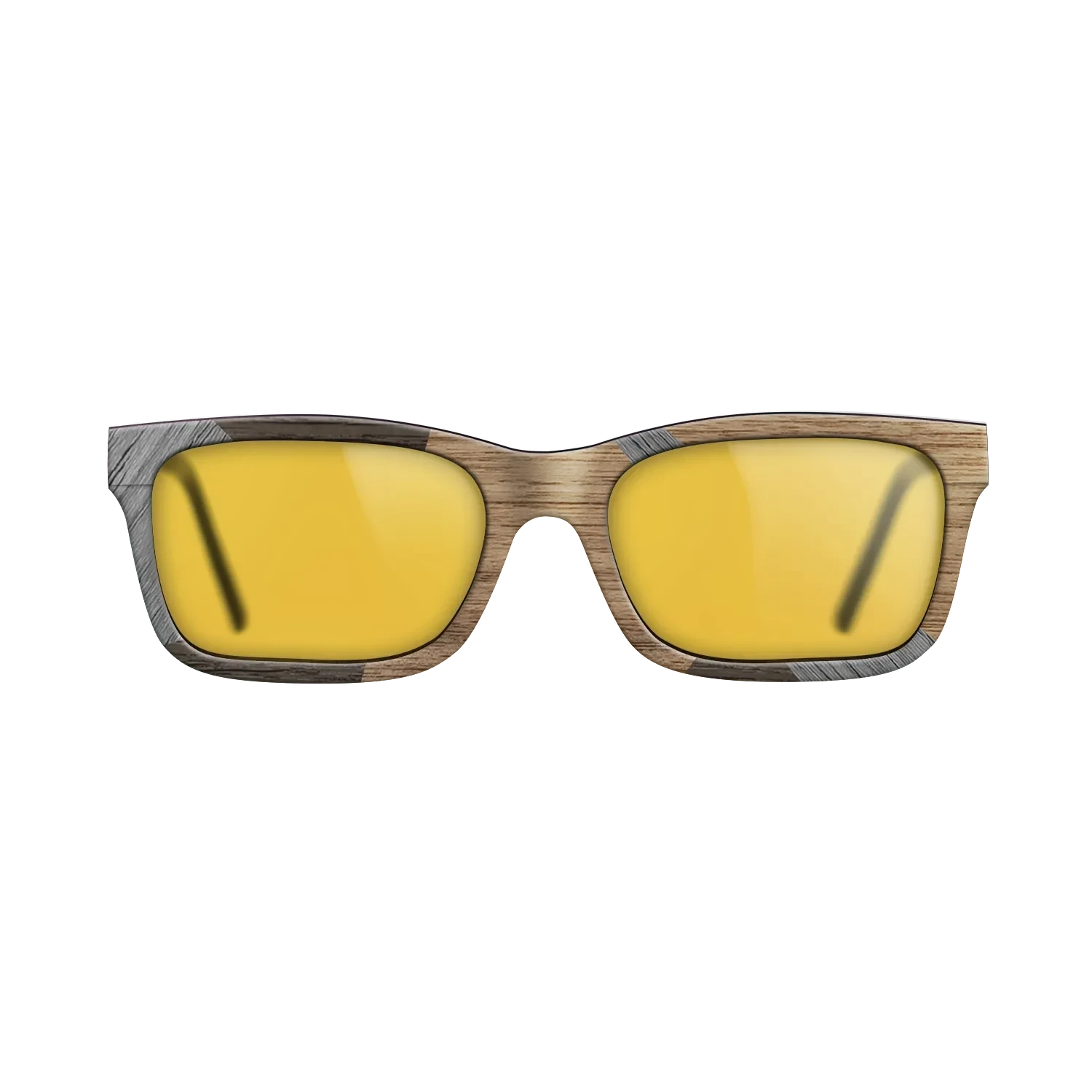 Italian Ebony,Poplar Dyed: Grey,Walnut: Straight Grain,Fumed Oak: Fractal - The Sage - Rectangle - SIRIS wood optic