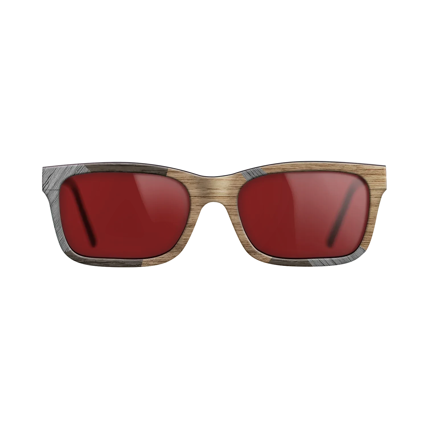 Italian Ebony,Poplar Dyed: Grey,Walnut: Straight Grain,Fumed Oak: Fractal - The Sage - Rectangle - SIRIS wood optic