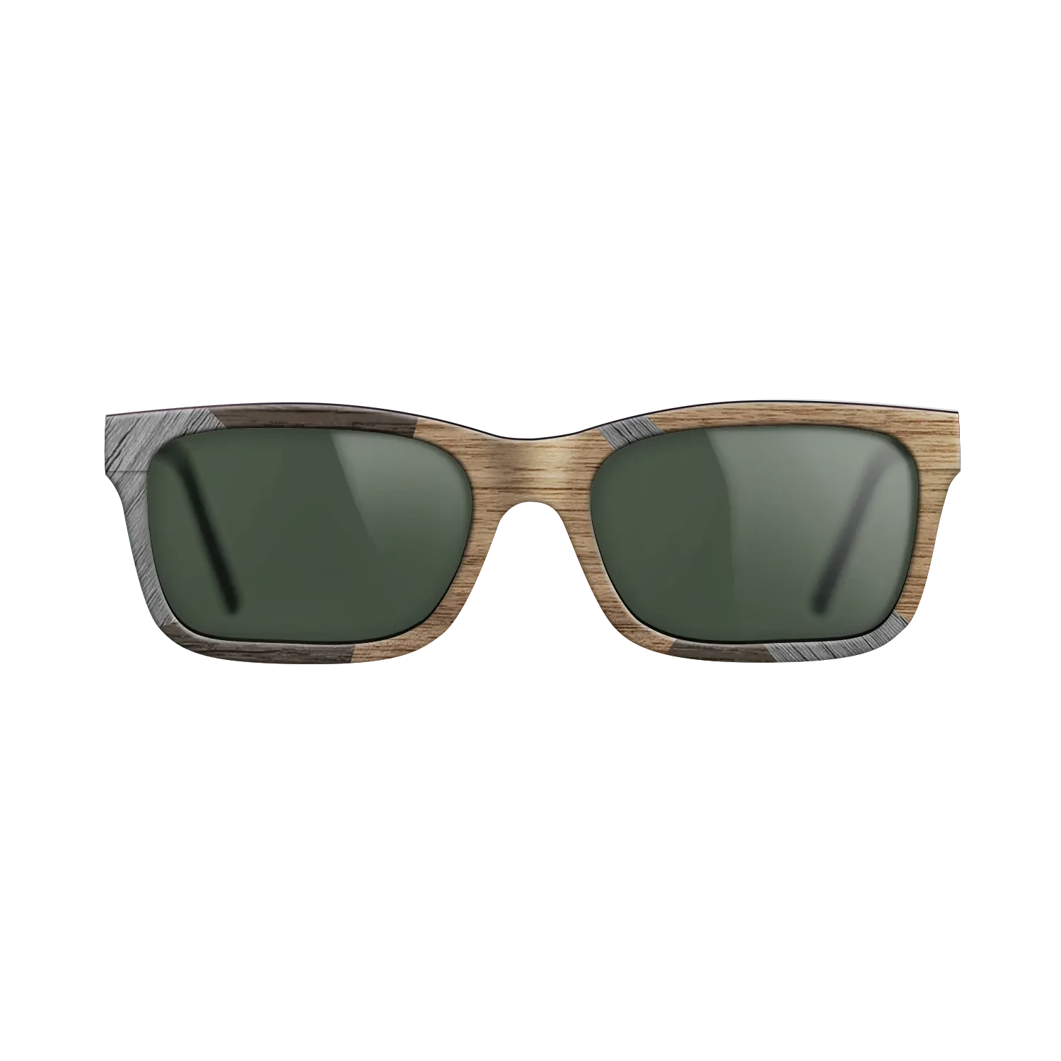 Italian Ebony,Poplar Dyed: Grey,Walnut: Straight Grain,Fumed Oak: Fractal - The Sage - Rectangle - SIRIS wood optic