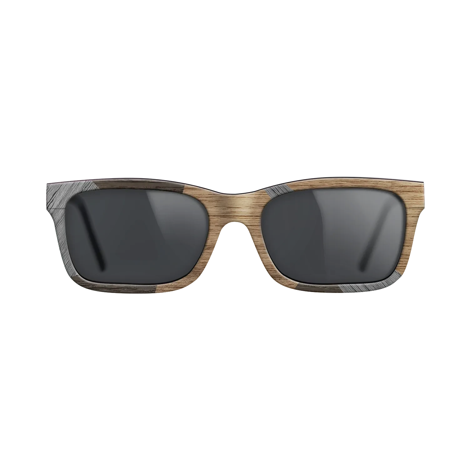 Italian Ebony,Poplar Dyed: Grey,Walnut: Straight Grain,Fumed Oak: Fractal - The Sage - Rectangle - SIRIS wood optic