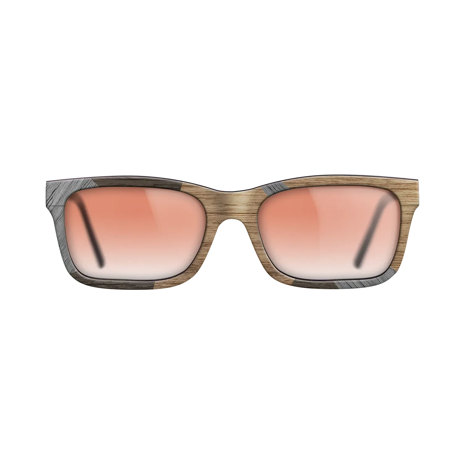 Italian Ebony,Poplar Dyed: Grey,Walnut: Straight Grain,Fumed Oak: Fractal - The Sage - Rectangle - SIRIS wood optic