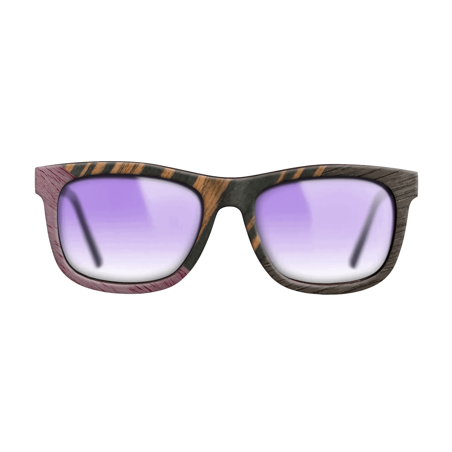Italian Ebony,Poplar Dyed: Purple,Fumed Oak: Angle Cut - The Hero - Square - 901 - SIRIS wood optic