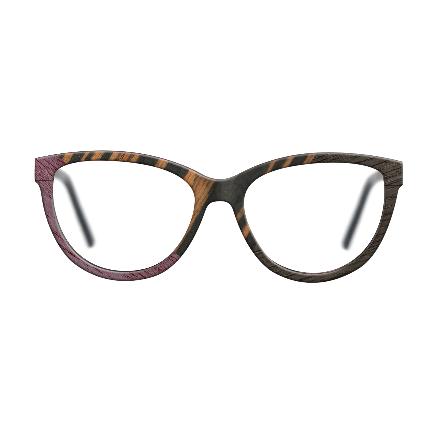 Italian Ebony,Poplar Dyed: Purple,Fumed Oak: Angle Cut - The Maiden - Cat - 901 - SIRIS wood optic