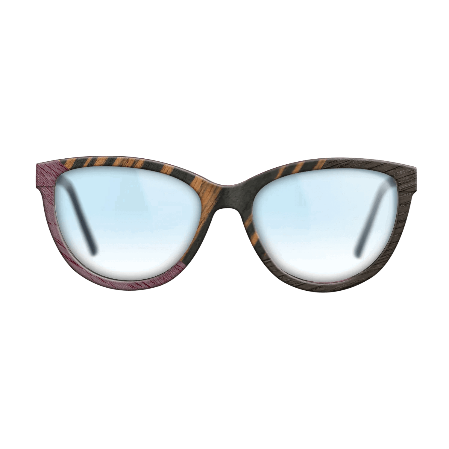 Italian Ebony,Poplar Dyed: Purple,Fumed Oak: Angle Cut - The Maiden - Cat - 901 - SIRIS wood optic