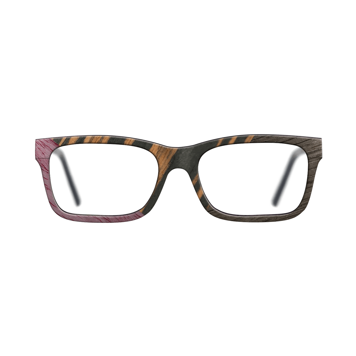 Italian Ebony,Poplar Dyed: Purple,Fumed Oak: Angle Cut - The Sage - Rectangle - 901 - SIRIS wood optic