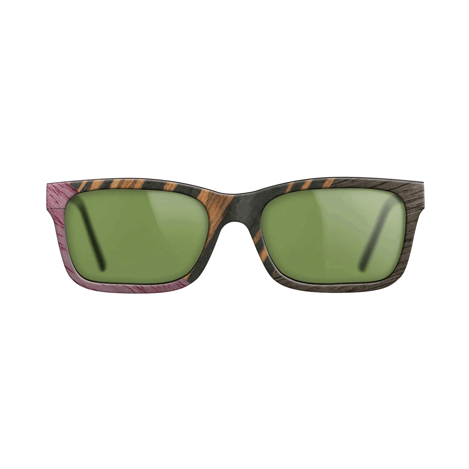 Italian Ebony,Poplar Dyed: Purple,Fumed Oak: Angle Cut - The Sage - Rectangle - 901 - SIRIS wood optic