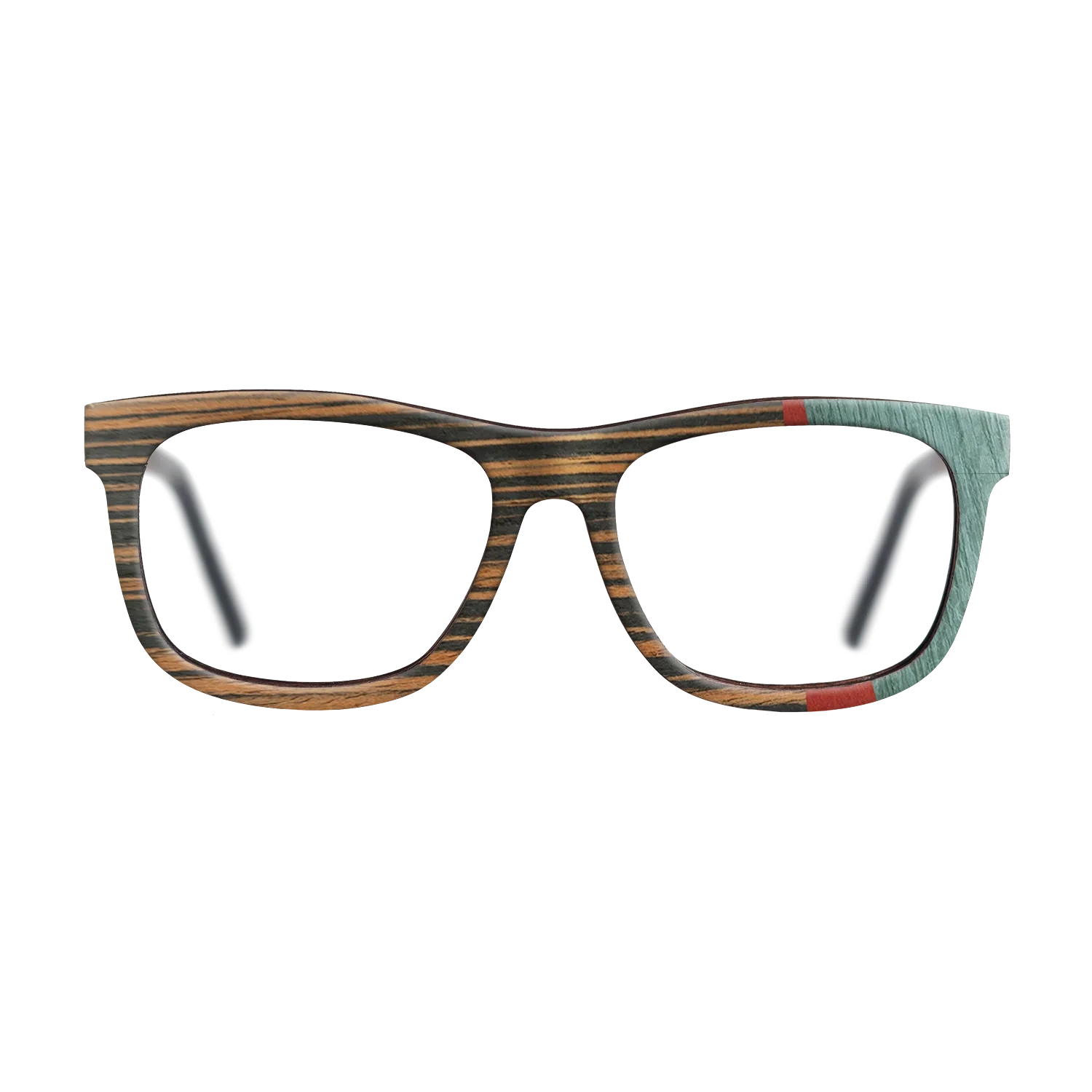 Italian Ebony,Poplar Dyed: Red,Fumed Oak,Poplar Dyed: Baby Blue: Angle Cut - The Hero - Square - SIRIS wood optic