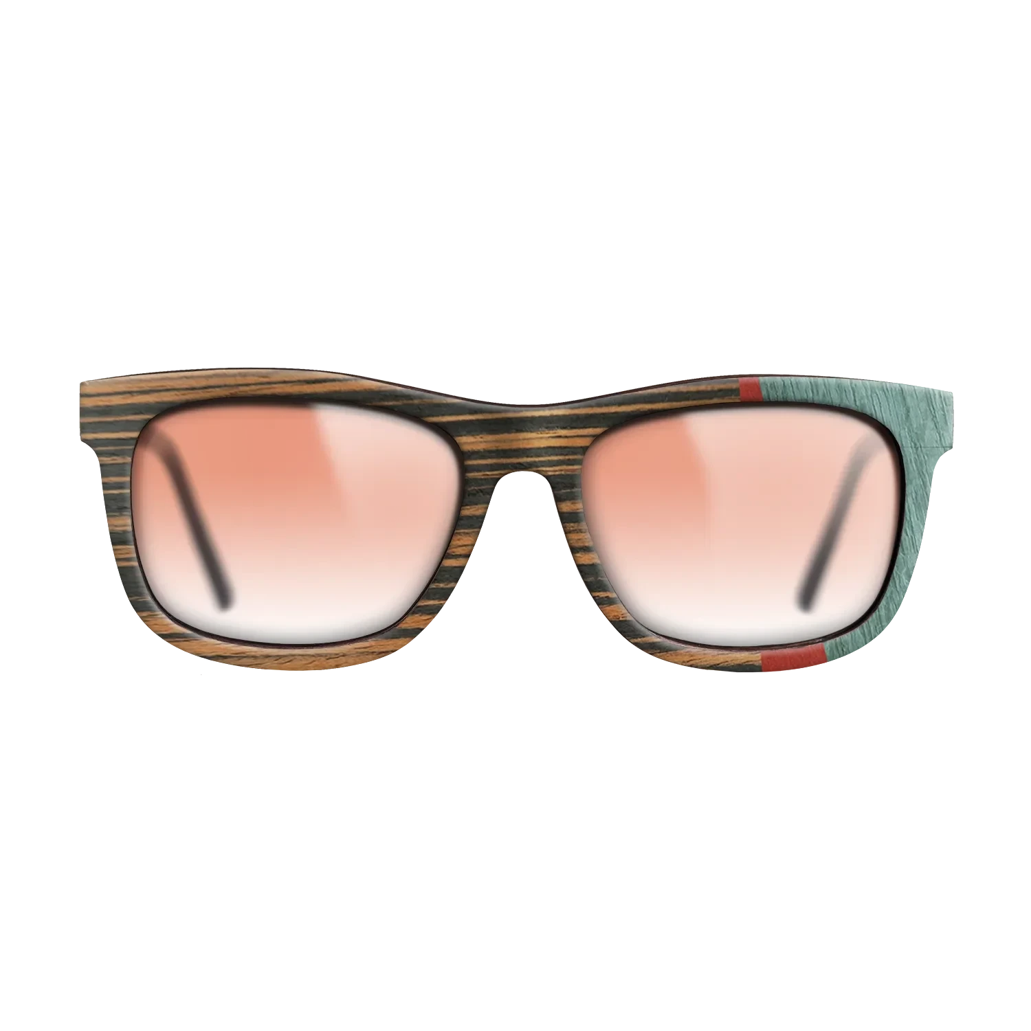 Italian Ebony,Poplar Dyed: Red,Fumed Oak,Poplar Dyed: Baby Blue: Angle Cut - The Hero - Square - SIRIS wood optic