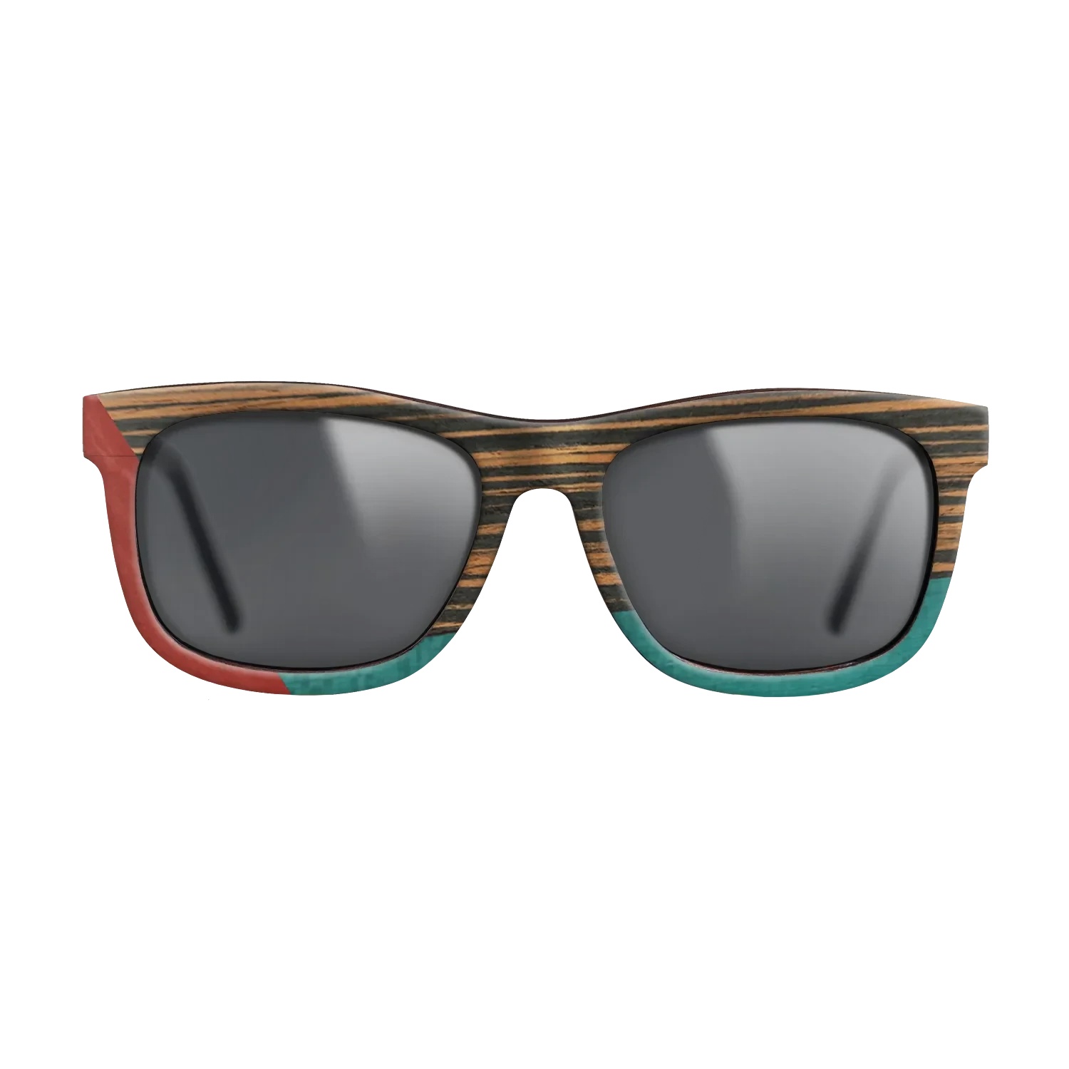 Italian Ebony,Poplar Dyed: Red,Fumed Oak,Poplar Dyed: Turquoise: Bauhaus - The Hero - Square - SIRIS wood optic