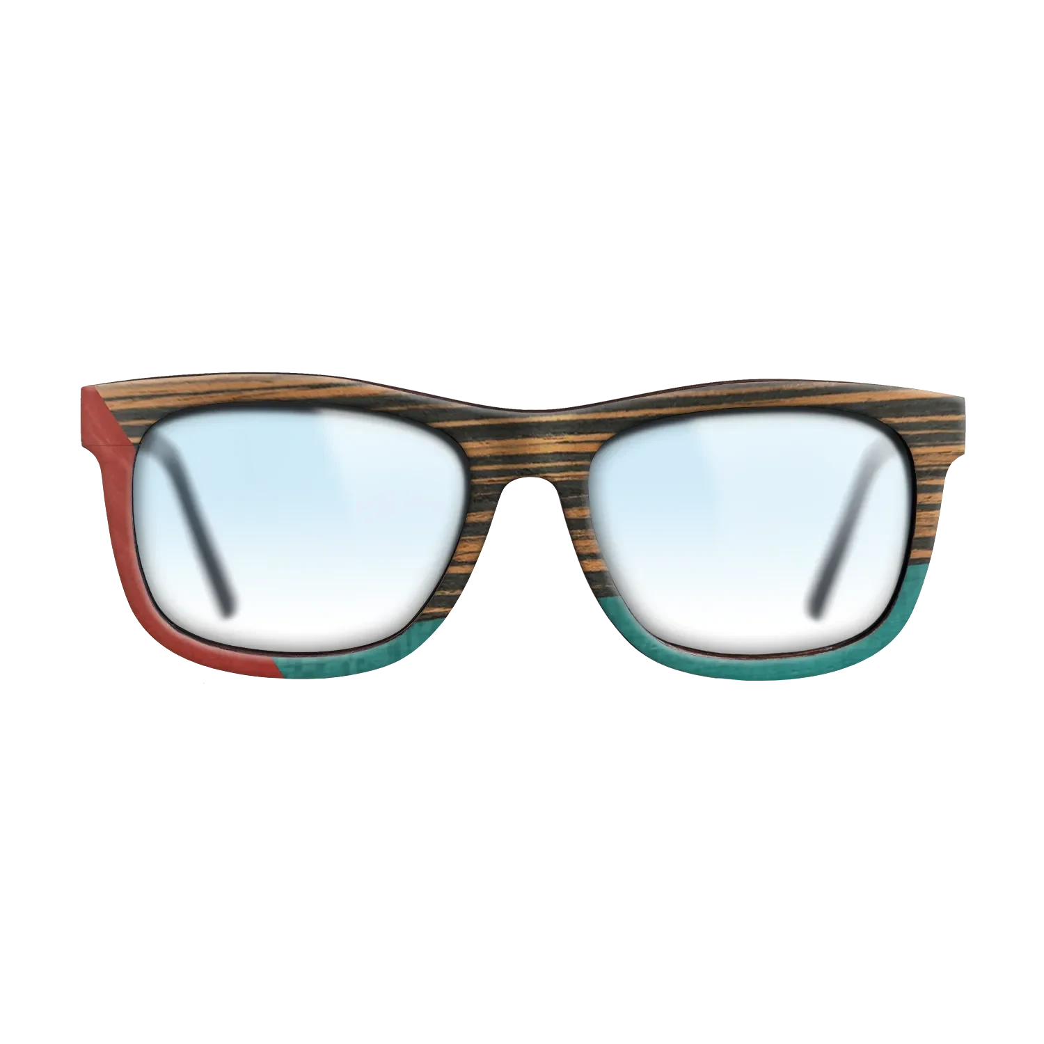 Italian Ebony,Poplar Dyed: Red,Fumed Oak,Poplar Dyed: Turquoise: Bauhaus - The Hero - Square - SIRIS wood optic