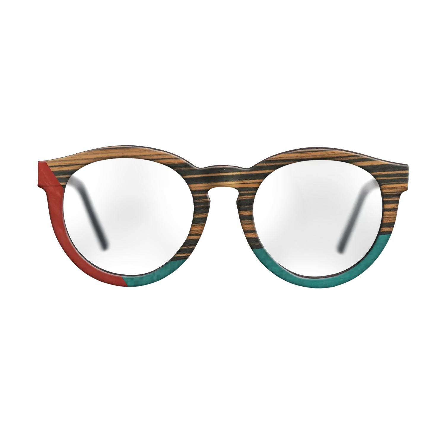 Italian Ebony,Poplar Dyed: Red,Fumed Oak,Poplar Dyed: Turquoise: Bauhaus - The Rebel - Round - SIRIS wood optic