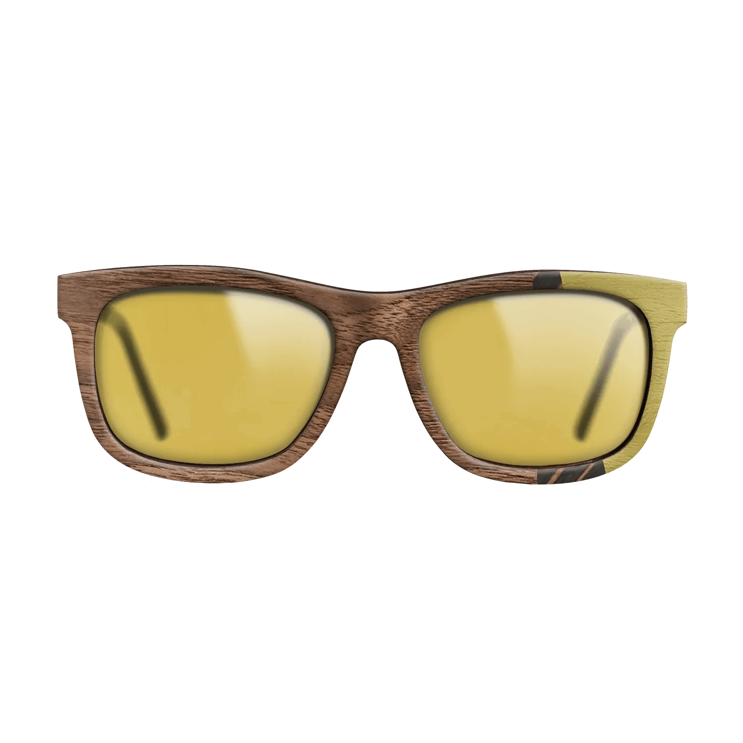 Italian Ebony,Poplar Dyed: Yellow,Walnut: Straight Grain,Walnut Claro Light: Fractal - The Hero - Square - 1700 - SIRIS wood optic