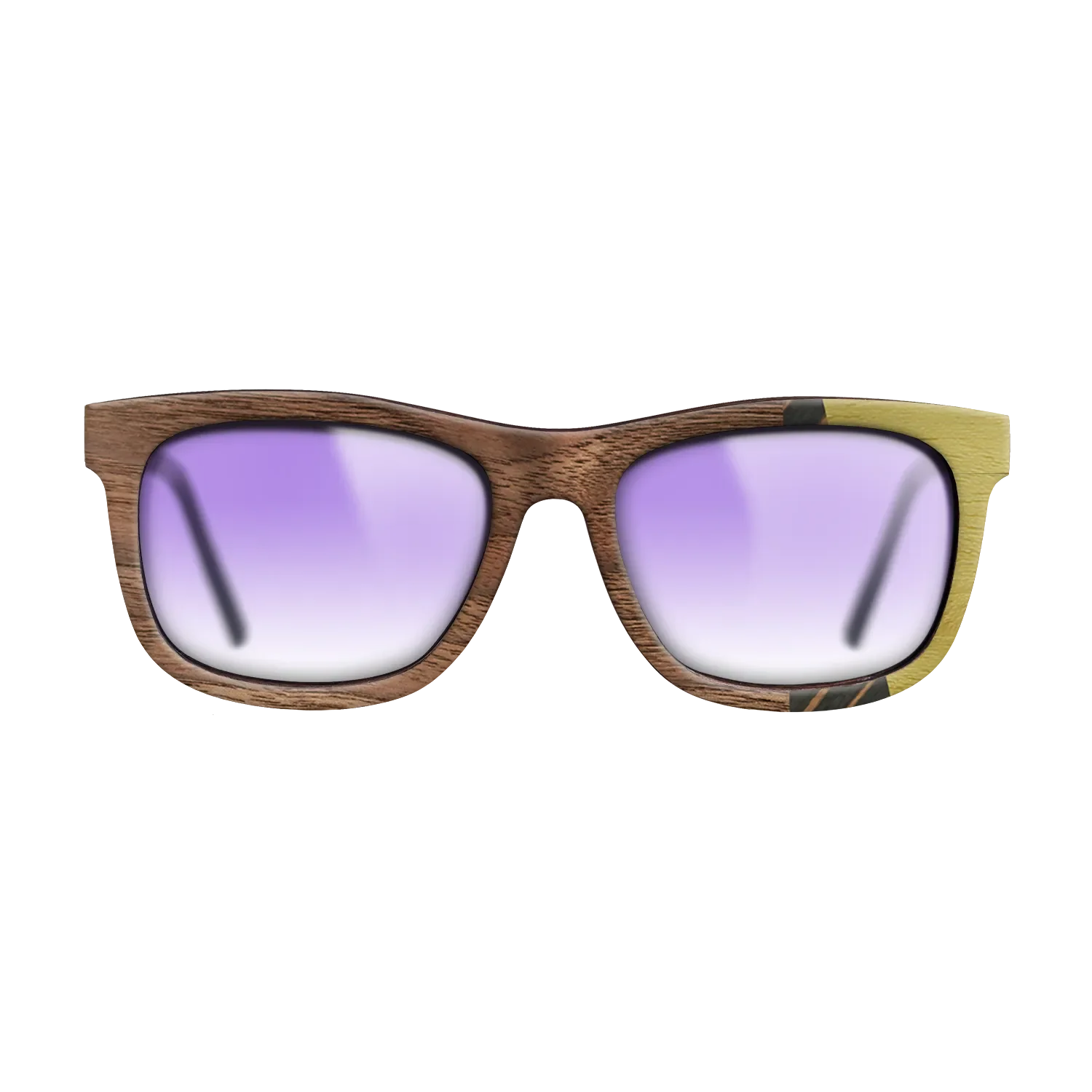 Italian Ebony,Poplar Dyed: Yellow,Walnut: Straight Grain,Walnut Claro Light: Fractal - The Hero - Square - 1700 - SIRIS wood optic