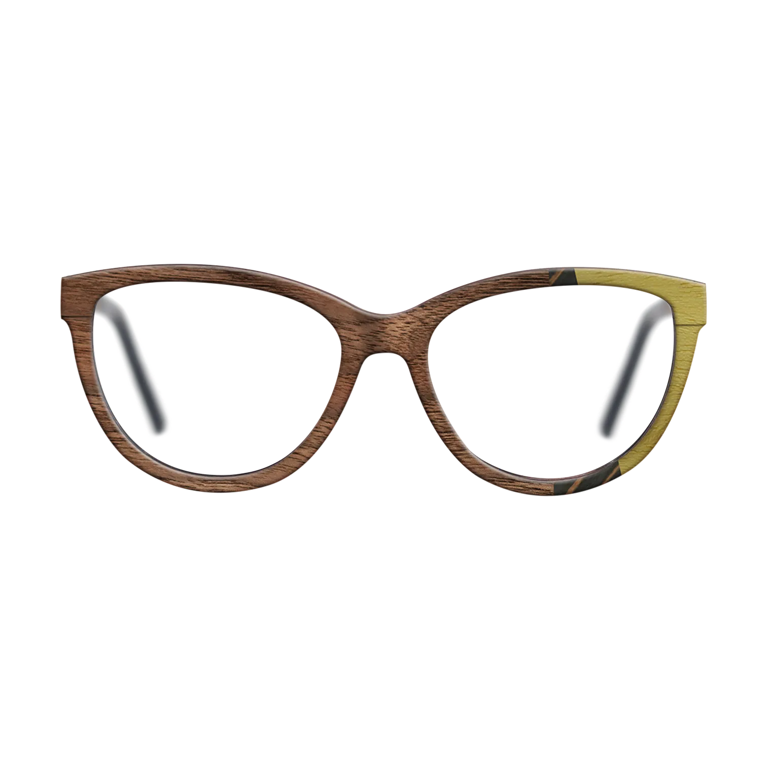 Italian Ebony,Poplar Dyed: Yellow,Walnut: Straight Grain,Walnut Claro Light: Fractal - The Maiden - Cat - 1700 - SIRIS wood optic