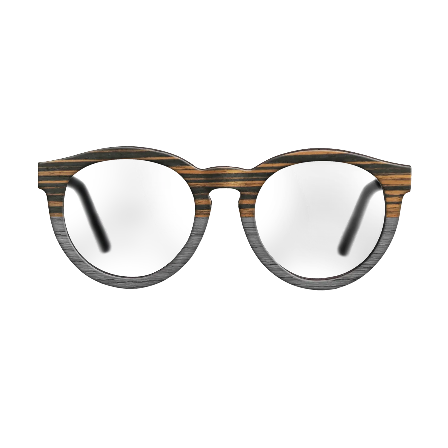 Italian Ebony Tophalf Grey Noir - The Rebel - Round - 2090 - SIRIS wood optic