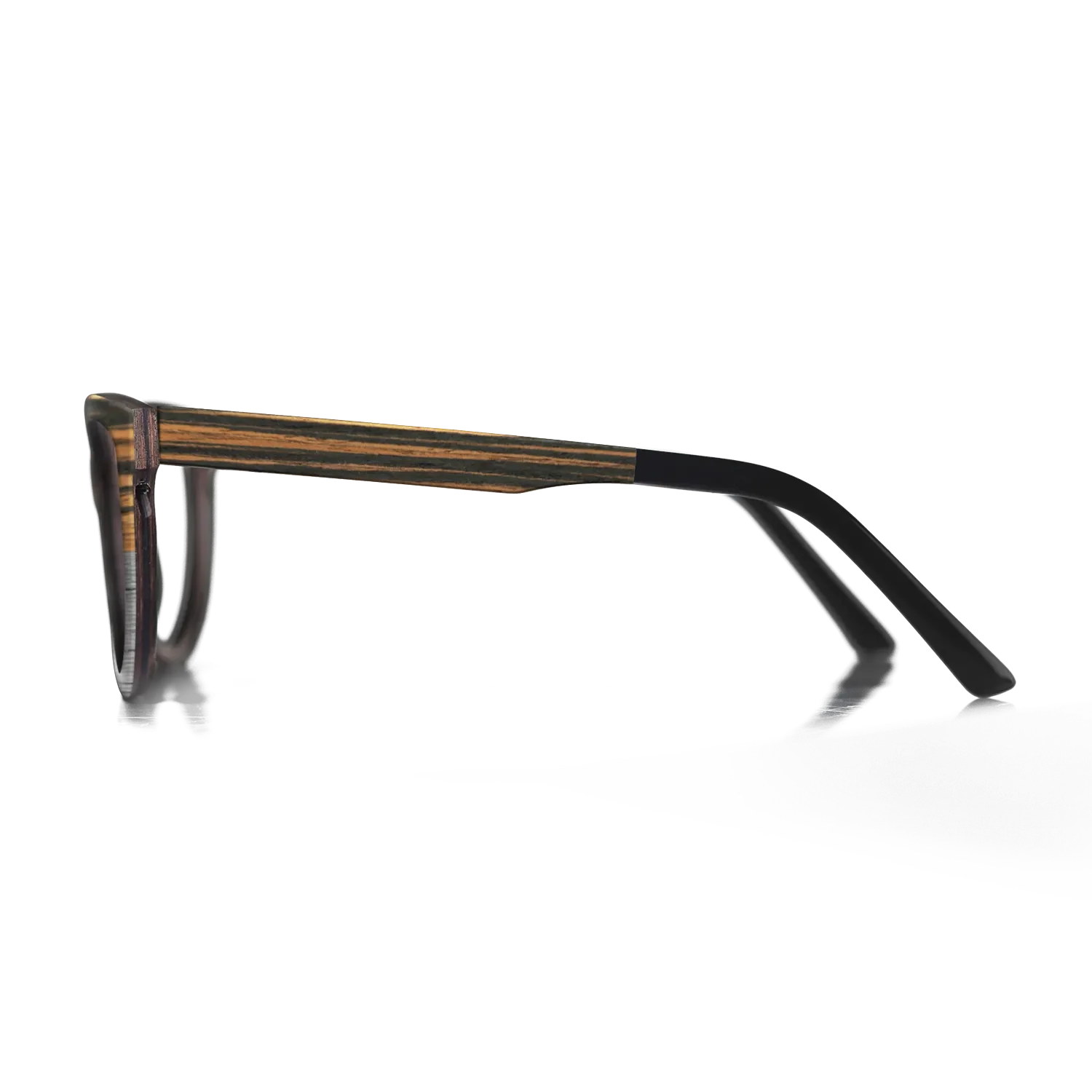 Italian Ebony Tophalf Grey Noir - The Rebel - Round - 2090 - SIRIS wood optic