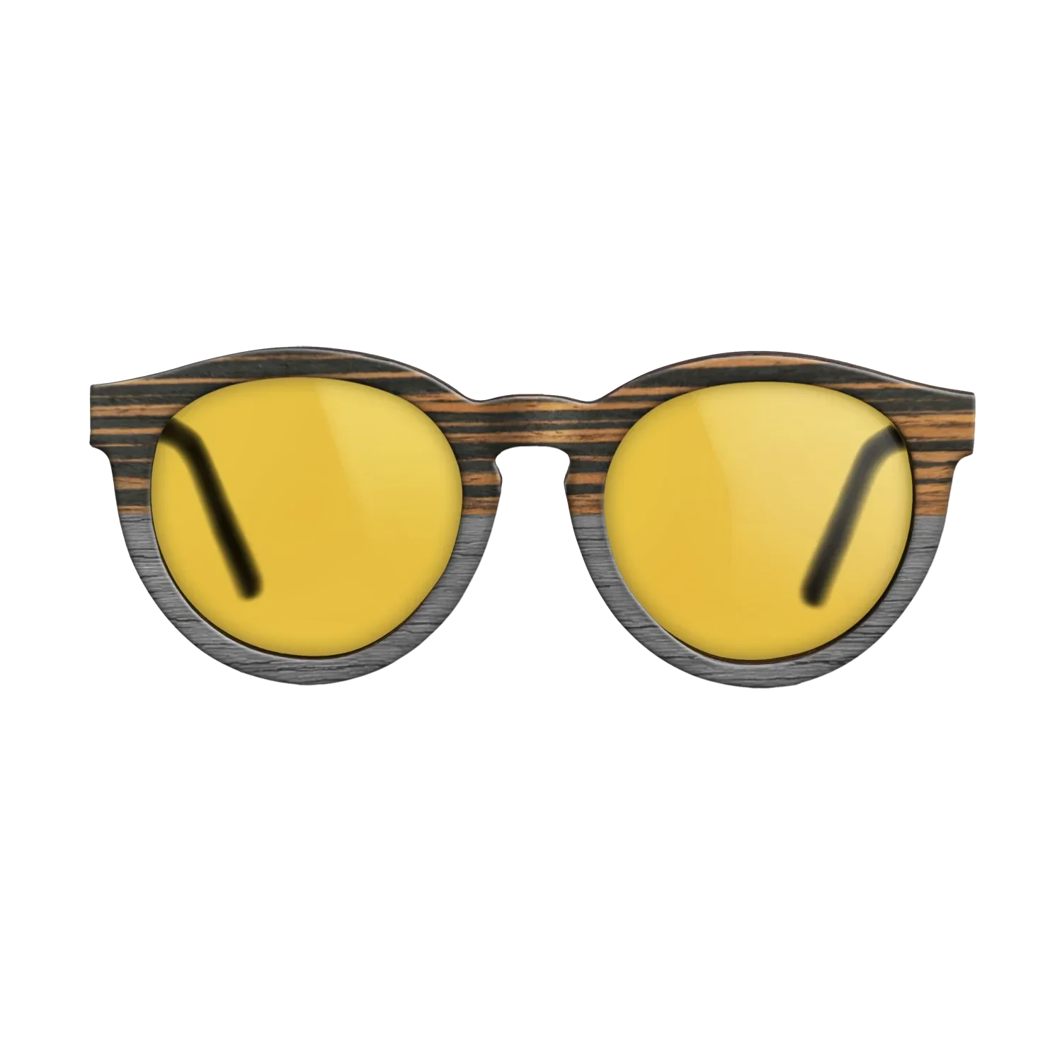 Italian Ebony Tophalf Grey Noir - The Rebel - Round - 2090 - SIRIS wood optic